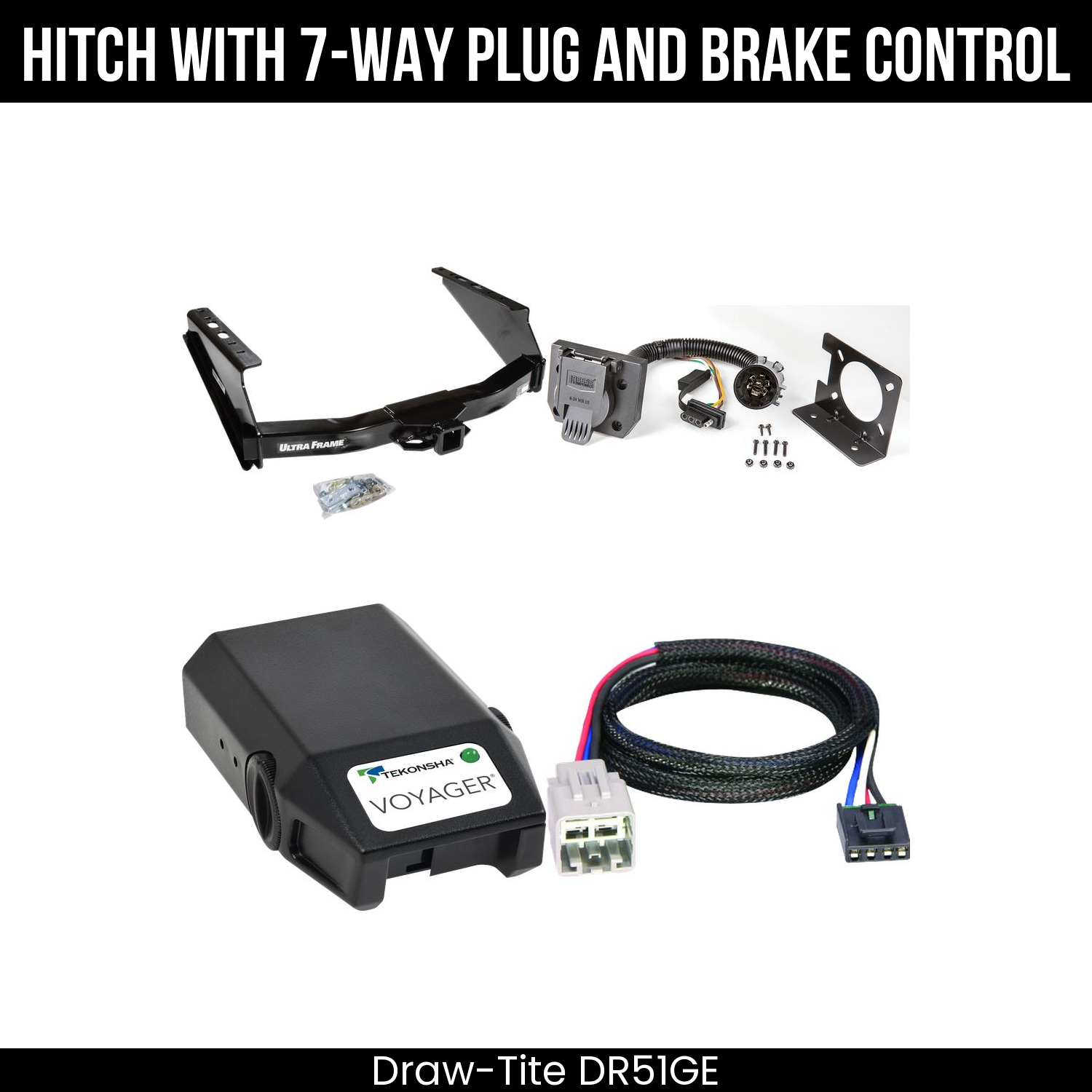 Trailer Hitch , 7-Way , Tekonsha Voyager Brake Control