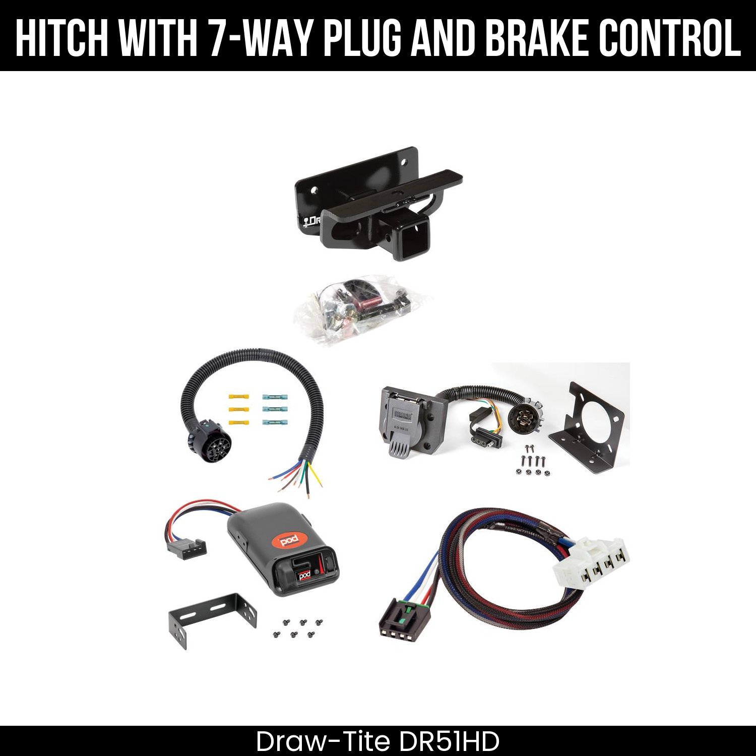 Trailer Hitch , 7-Way , Pro Series POD Brake Control