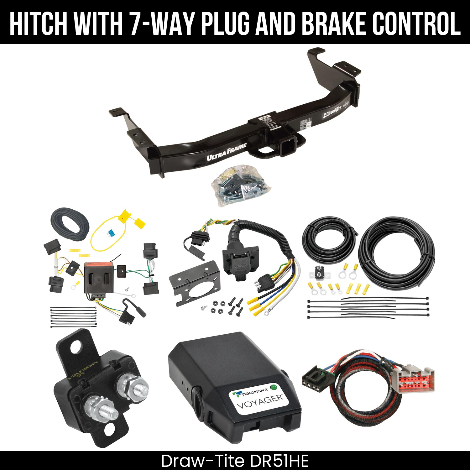 Trailer Hitch , 7-Way , Tekonsha Voyager Brake Control