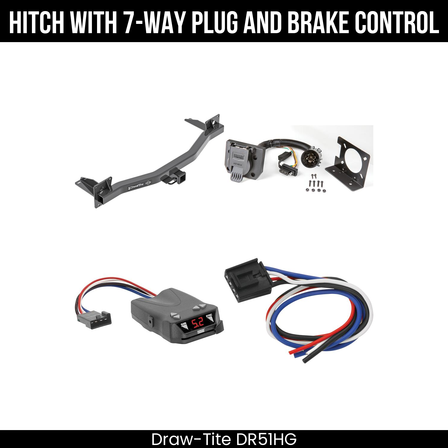 Trailer Hitch , 7-Way , Reese Brakeman IV Brake Control