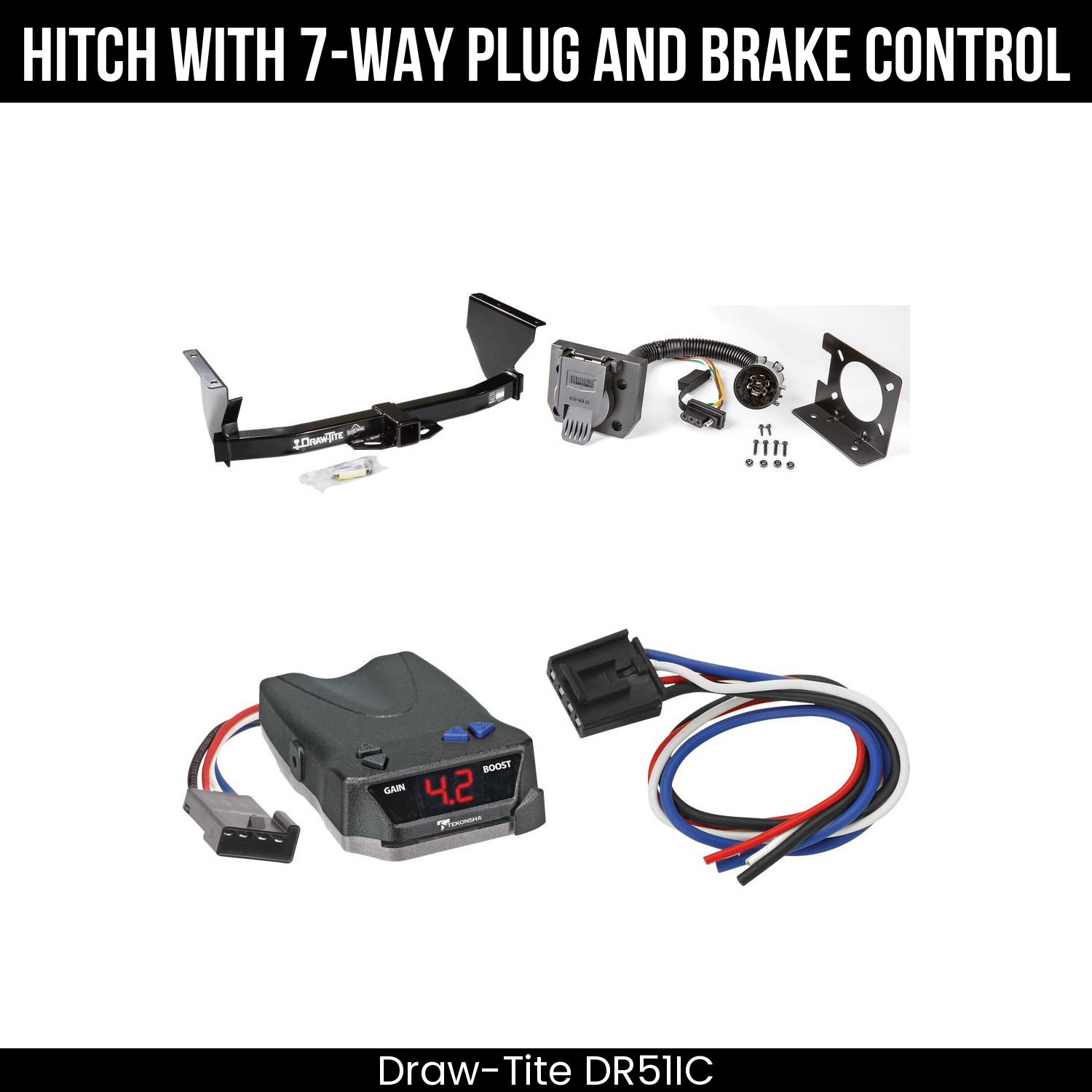 Trailer Hitch , 7-Way , Tekonsha Brake EVN Control