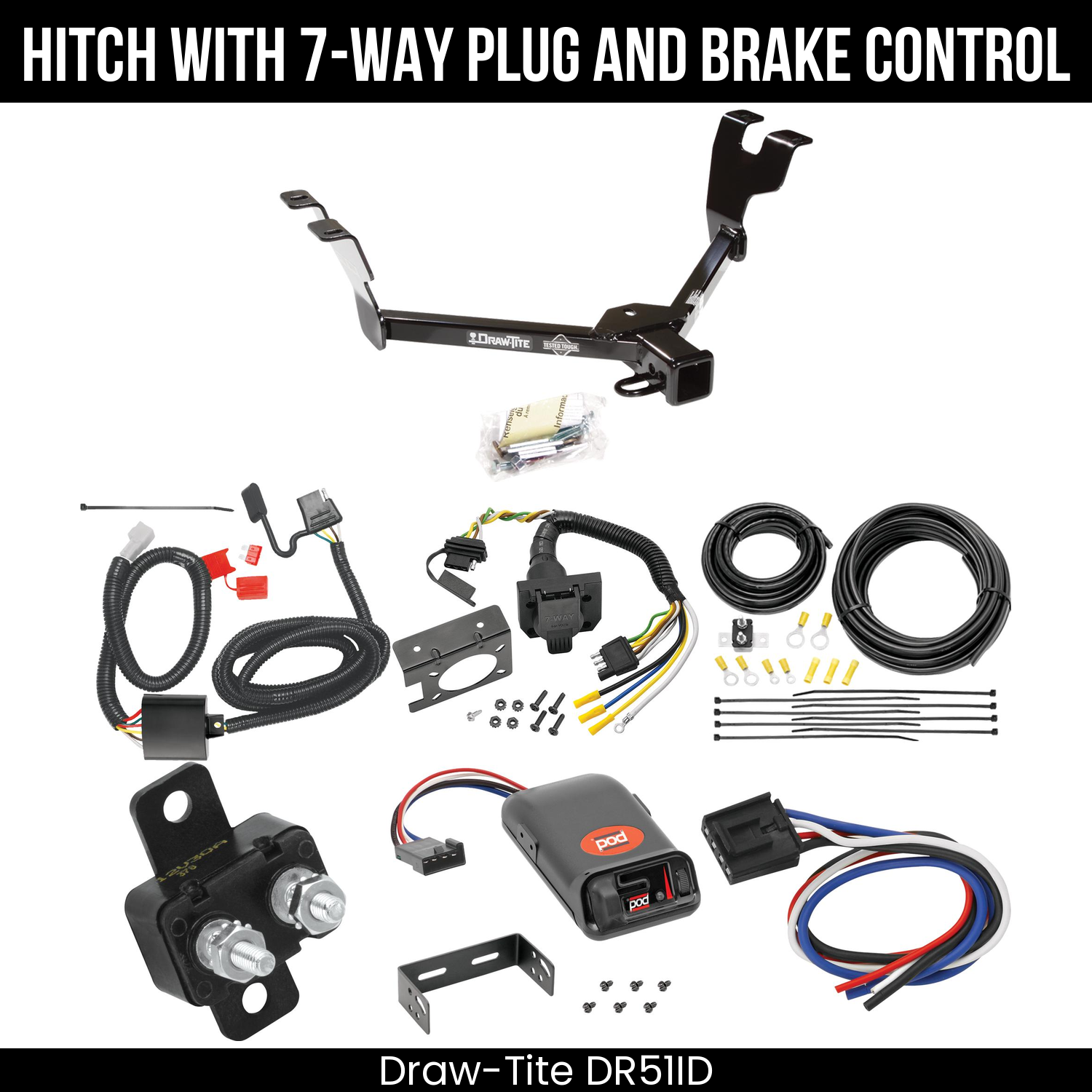 Trailer Hitch , 7-Way , Pro Series POD Brake Control