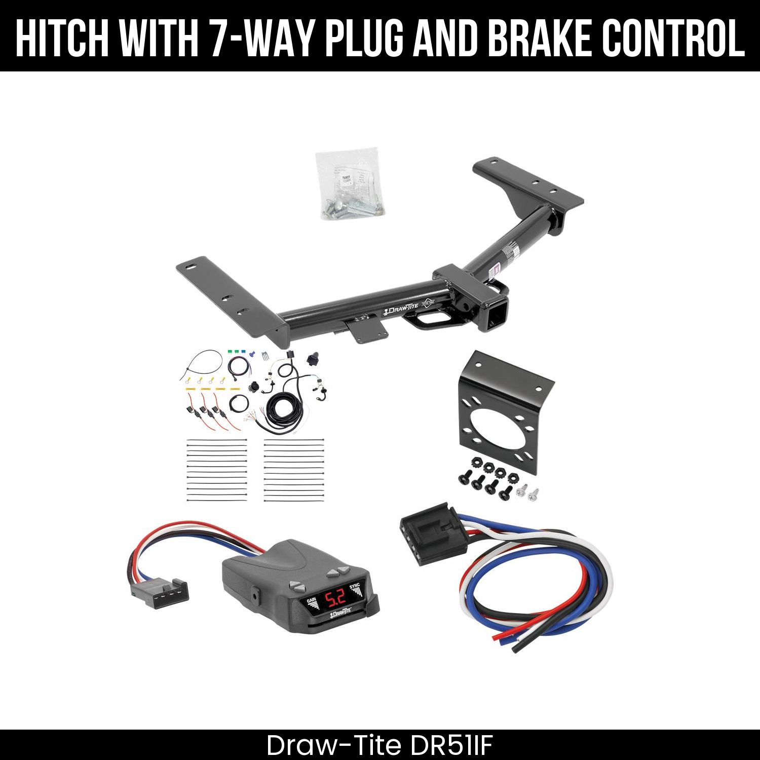 Trailer Hitch , 7-Way , Draw-Tite Activator IV Brake Control