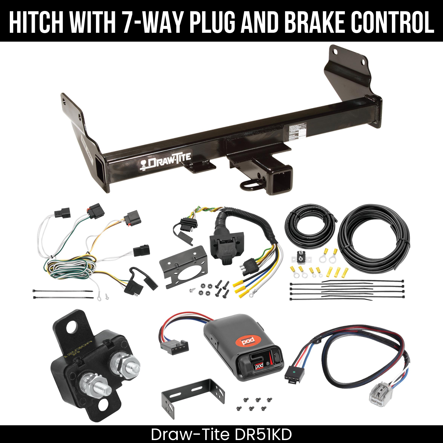 Trailer Hitch , 7-Way , Pro Series POD Brake Control