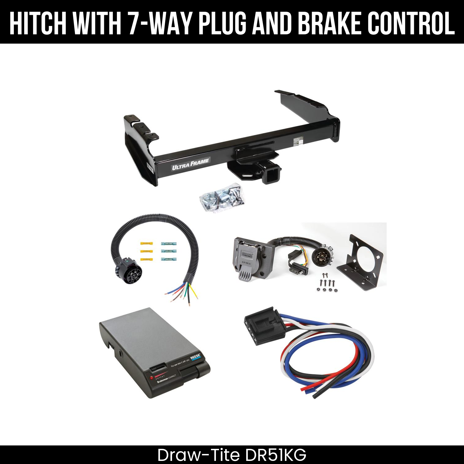 Trailer Hitch , 7-Way , Reese Brakeman Brake Control