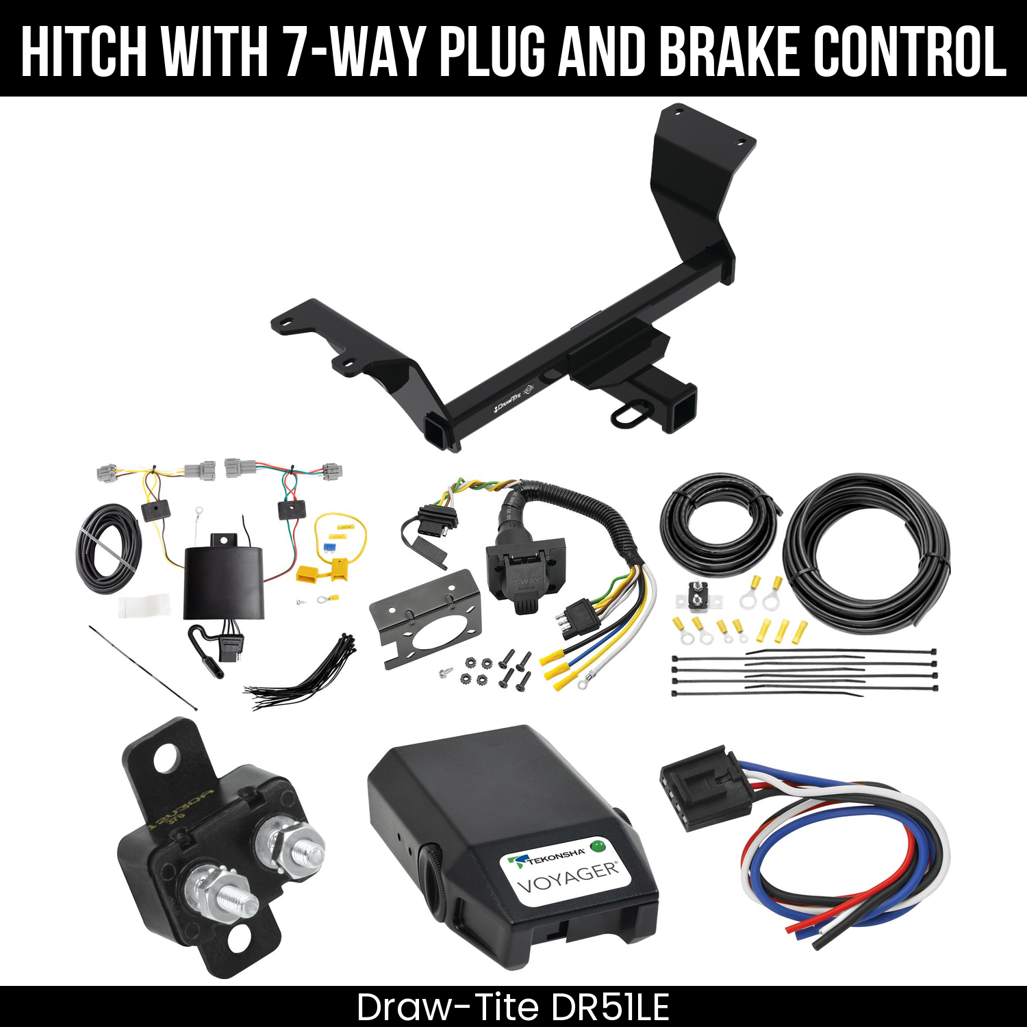 Trailer Hitch , 7-Way , Tekonsha Voyager Brake Control