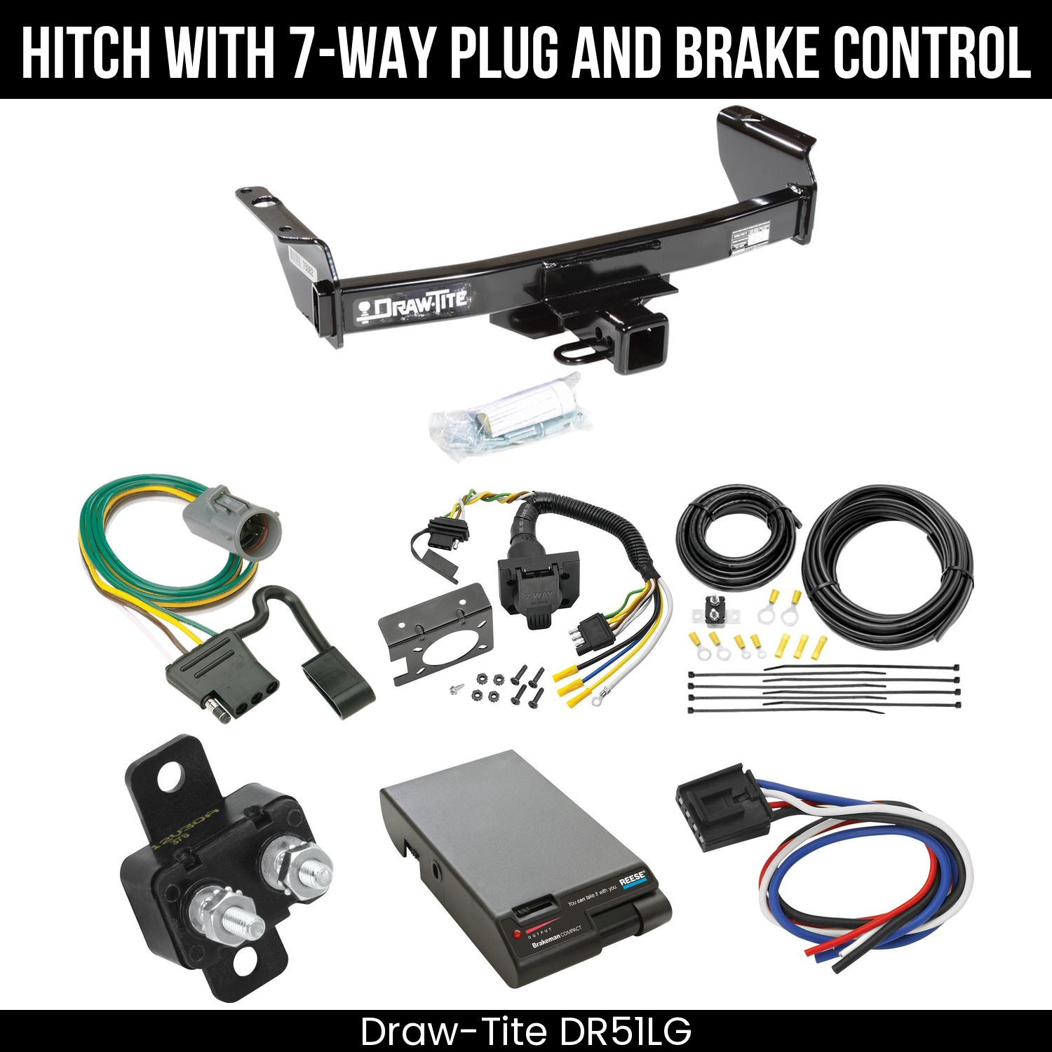 Trailer Hitch , 7-Way , Reese Brakeman Brake Control