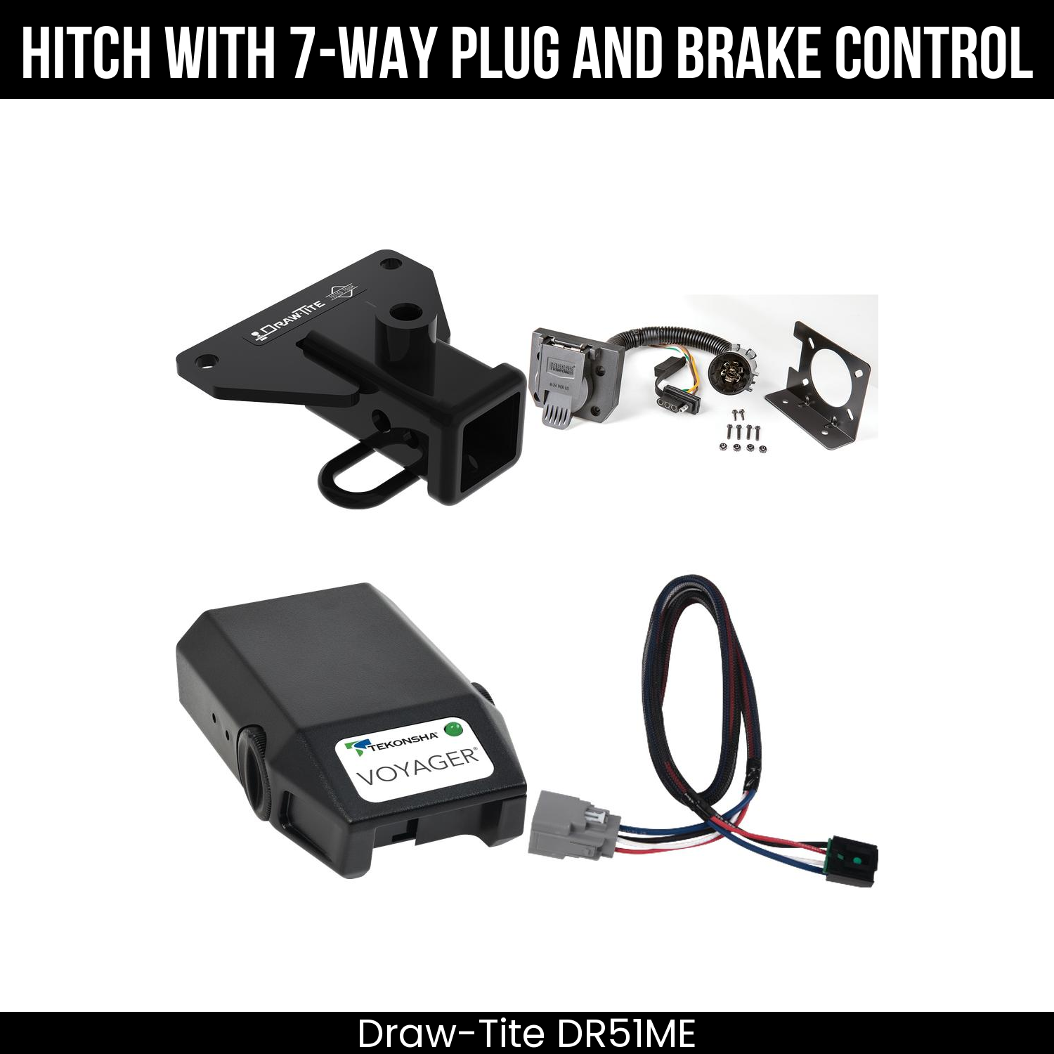 Trailer Hitch , 7-Way , Tekonsha Voyager Brake Control
