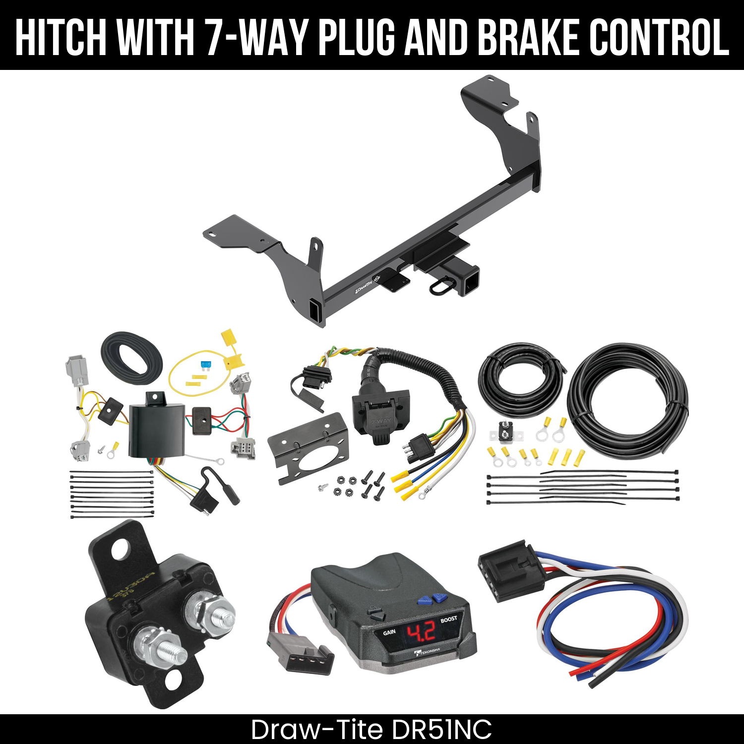 Trailer Hitch , 7-Way , Tekonsha Brake EVN Control