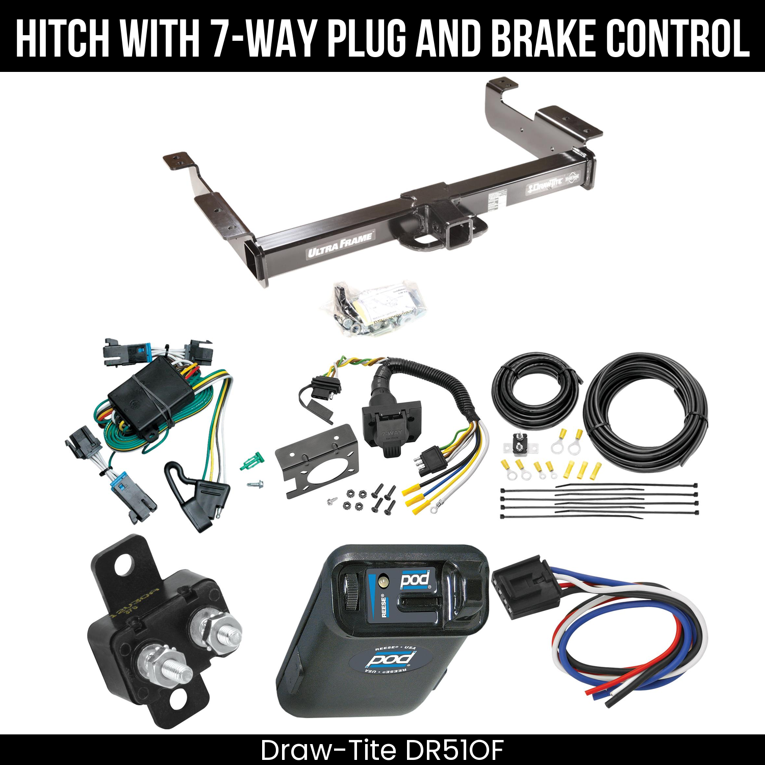Trailer Hitch , 7-Way , Reese POD Brake Control