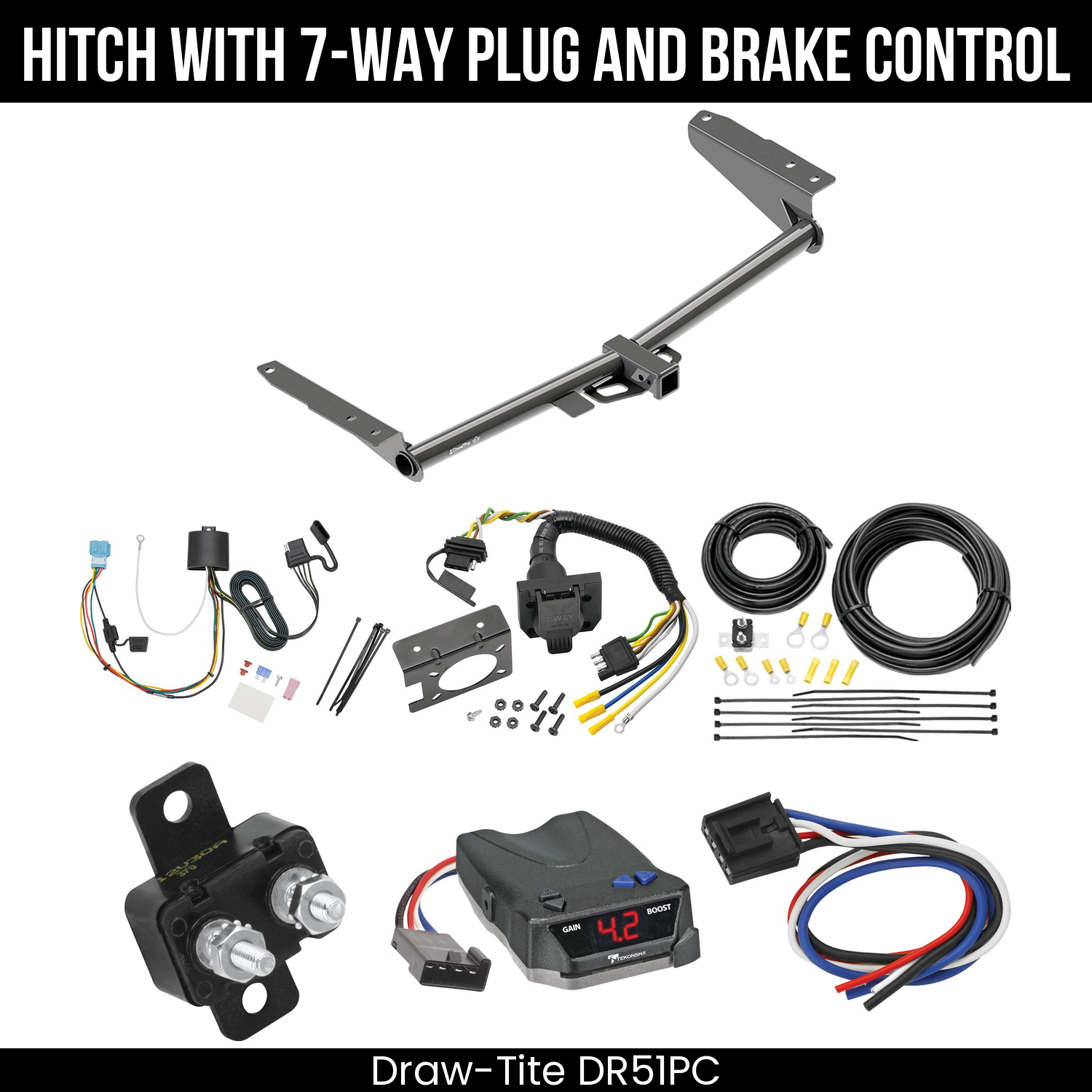 Trailer Hitch , 7-Way , Tekonsha Brake EVN Control