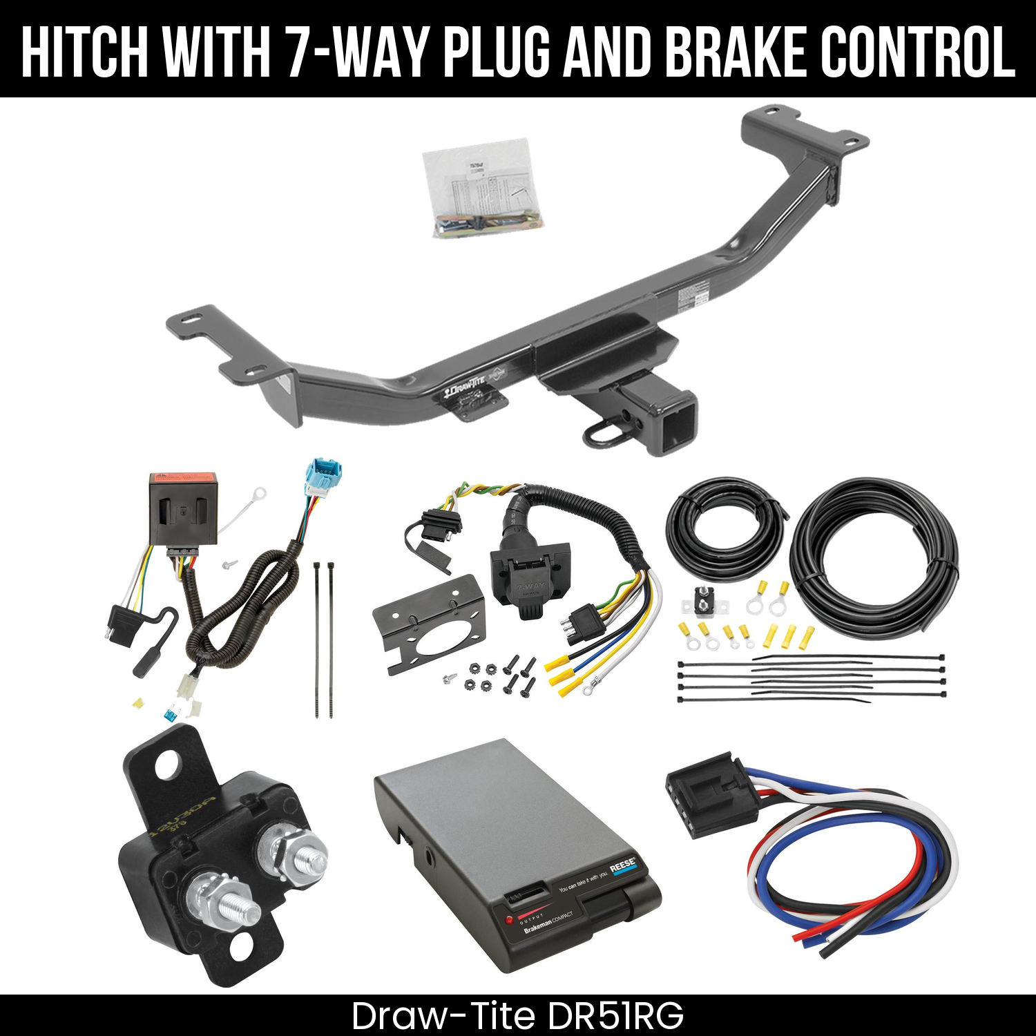 Trailer Hitch , 7-Way , Reese Brakeman Brake Control
