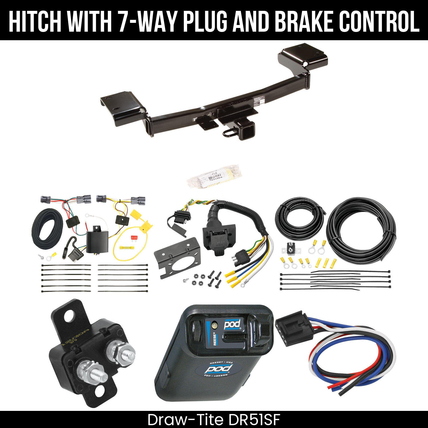 Trailer Hitch , 7-Way , Reese POD Brake Control
