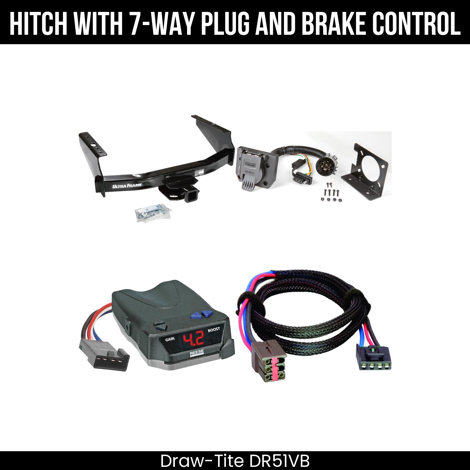Trailer Hitch , 7-Way , Reese Brake EVN Control