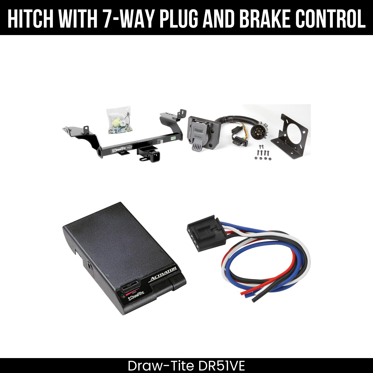 Trailer Hitch , 7-Way , Draw-Tite Activator Brake Control