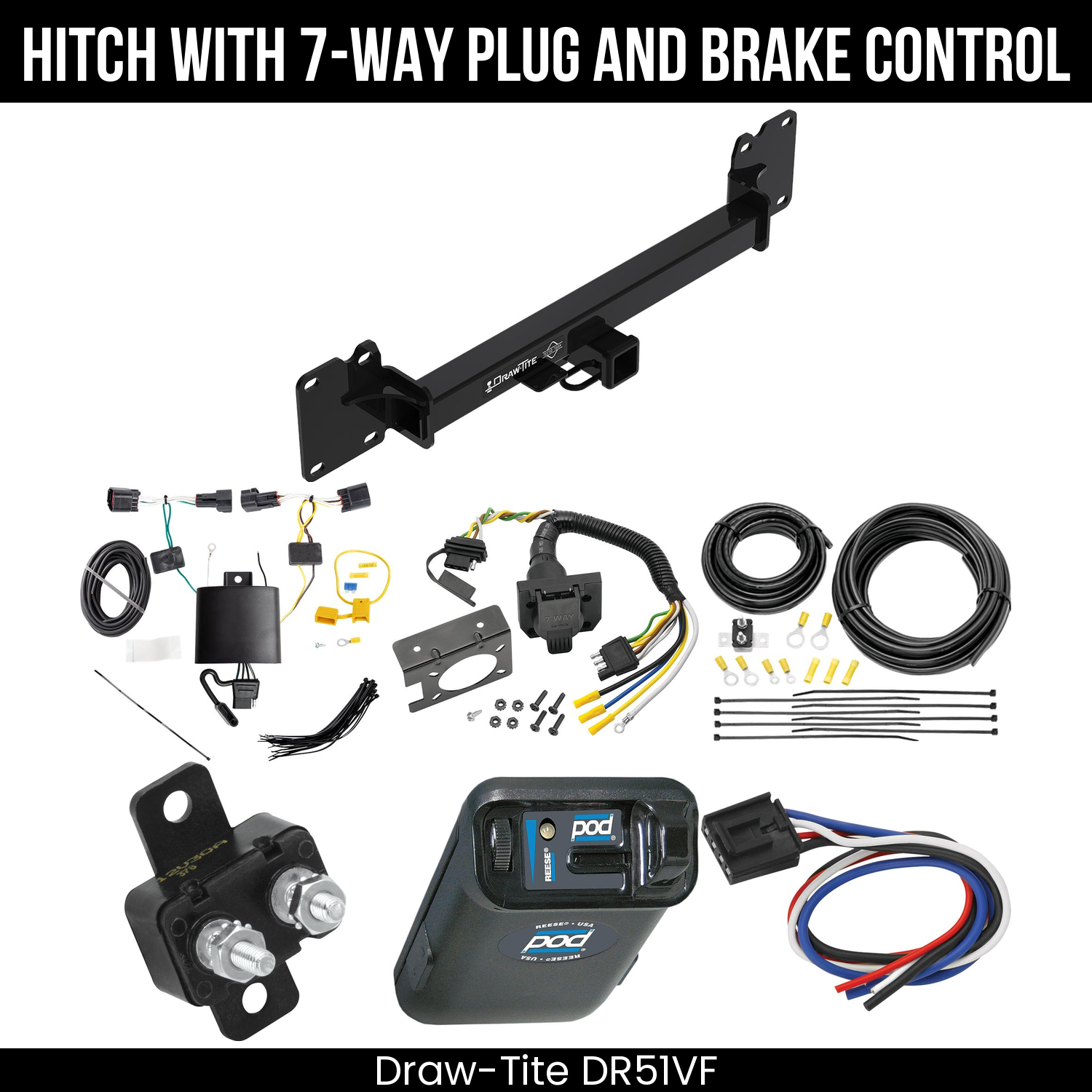 Trailer Hitch , 7-Way , Reese POD Brake Control