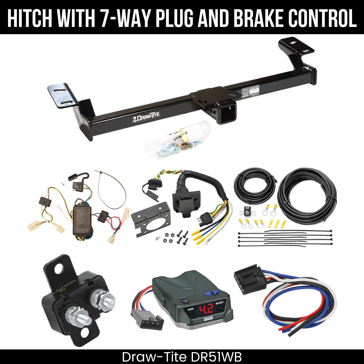 Trailer Hitch , 7-Way , Reese Brake EVN Control