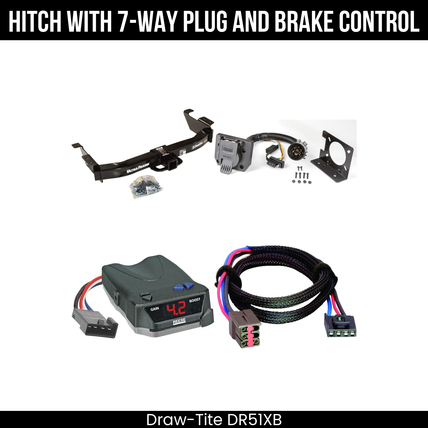 Trailer Hitch , 7-Way , Reese Brake EVN Control