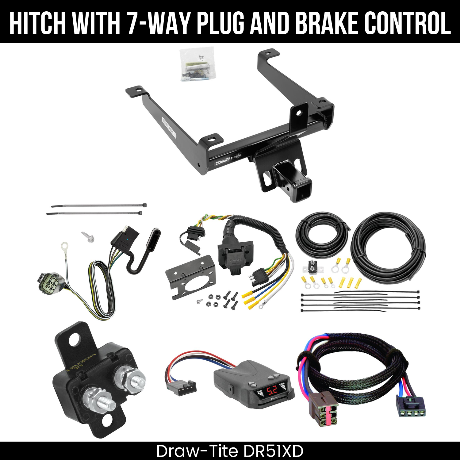Trailer Hitch , 7-Way , Tekonsha Brakeman IV Brake Control