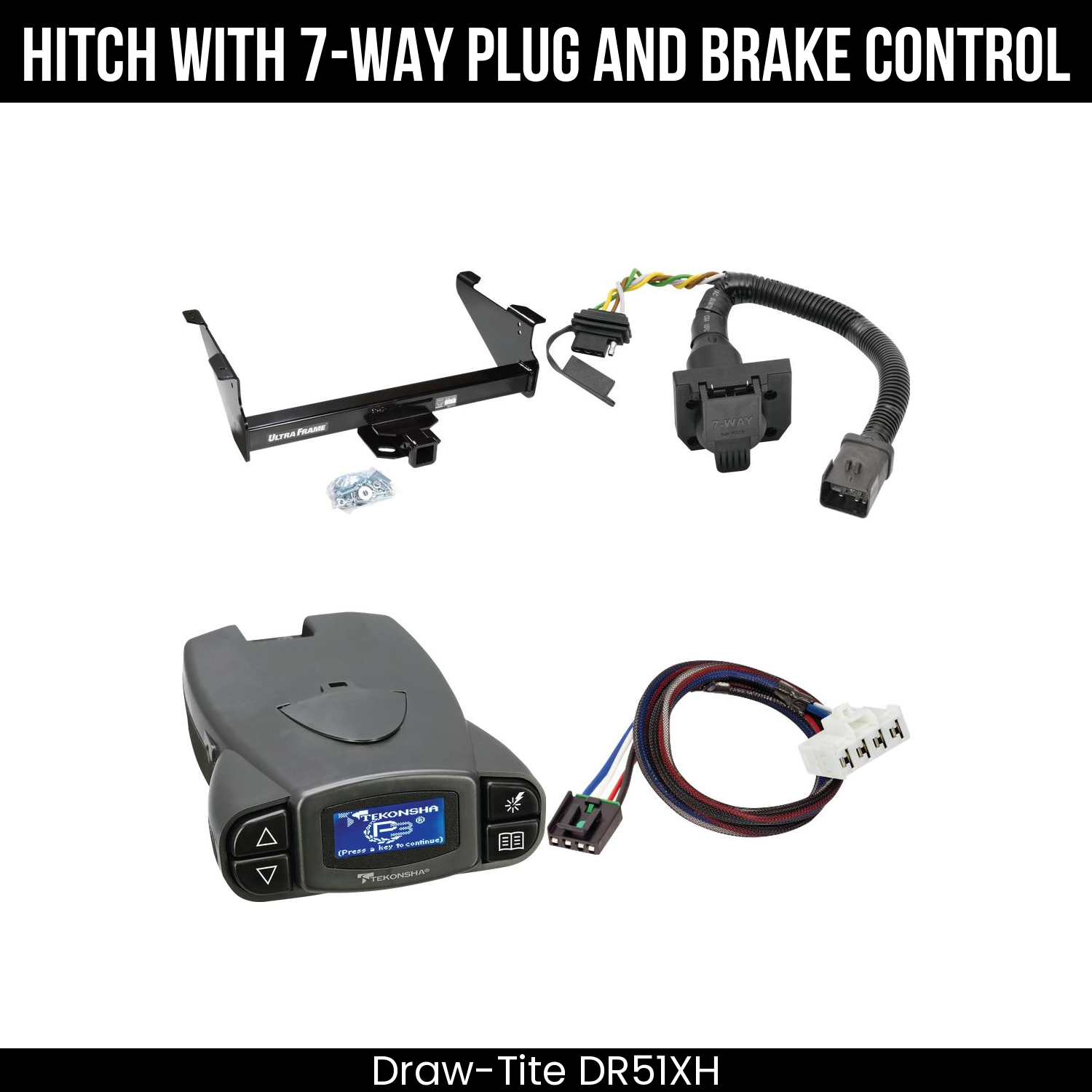 Trailer Hitch , 7-Way , Tekonsha Prodigy P3 Brake Control