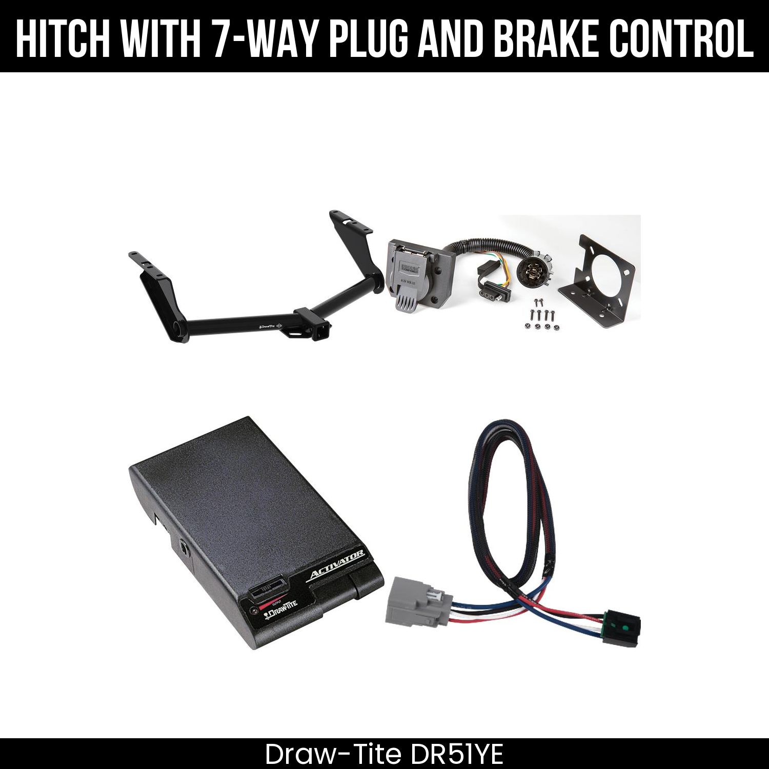 Trailer Hitch , 7-Way , Draw-Tite Activator Brake Control