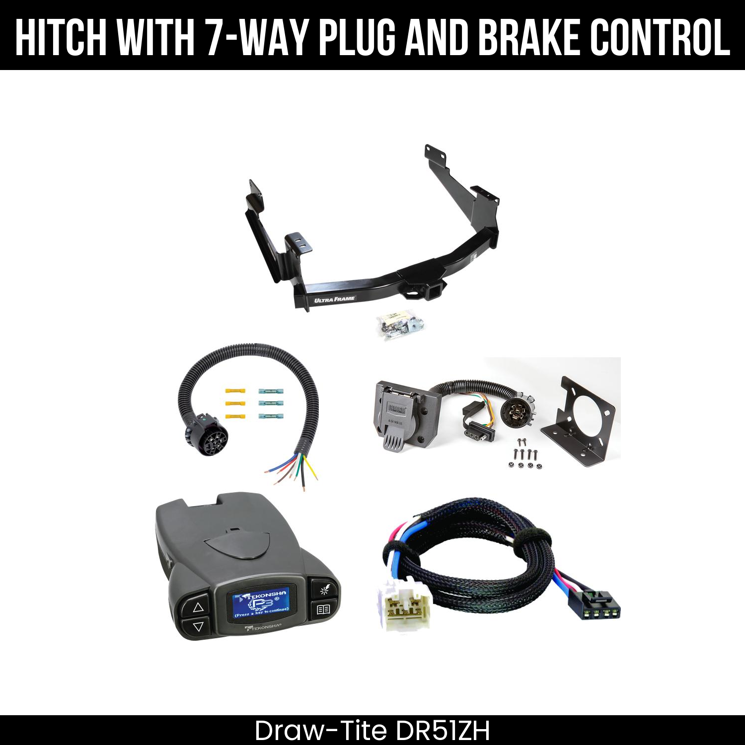 Trailer Hitch , 7-Way , Tekonsha Prodigy P3 Brake Control