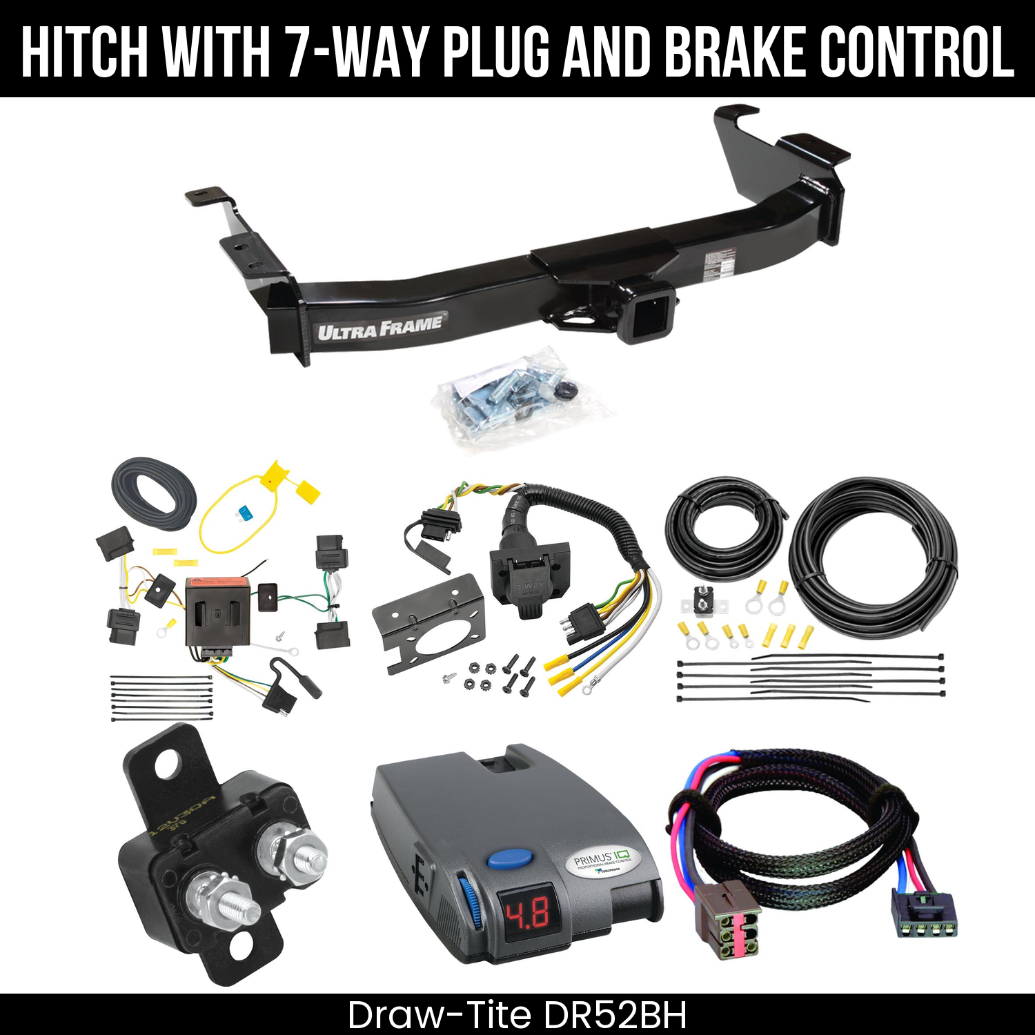 Trailer Hitch , 7-Way , Tekonsha Primus IQ Brake Control