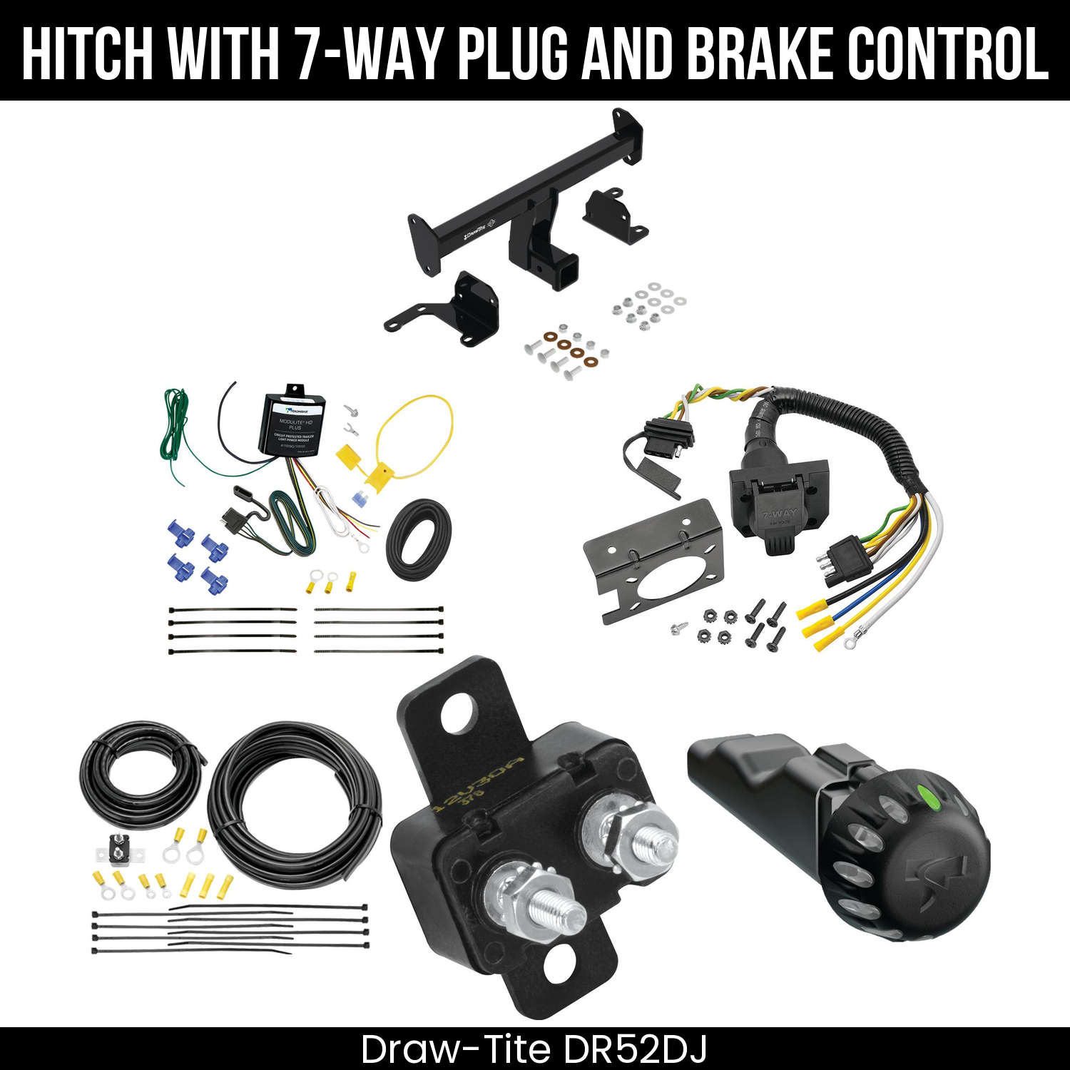 Trailer Hitch , 7-Way , Tekonsha Voyager iD Smart Brake Control