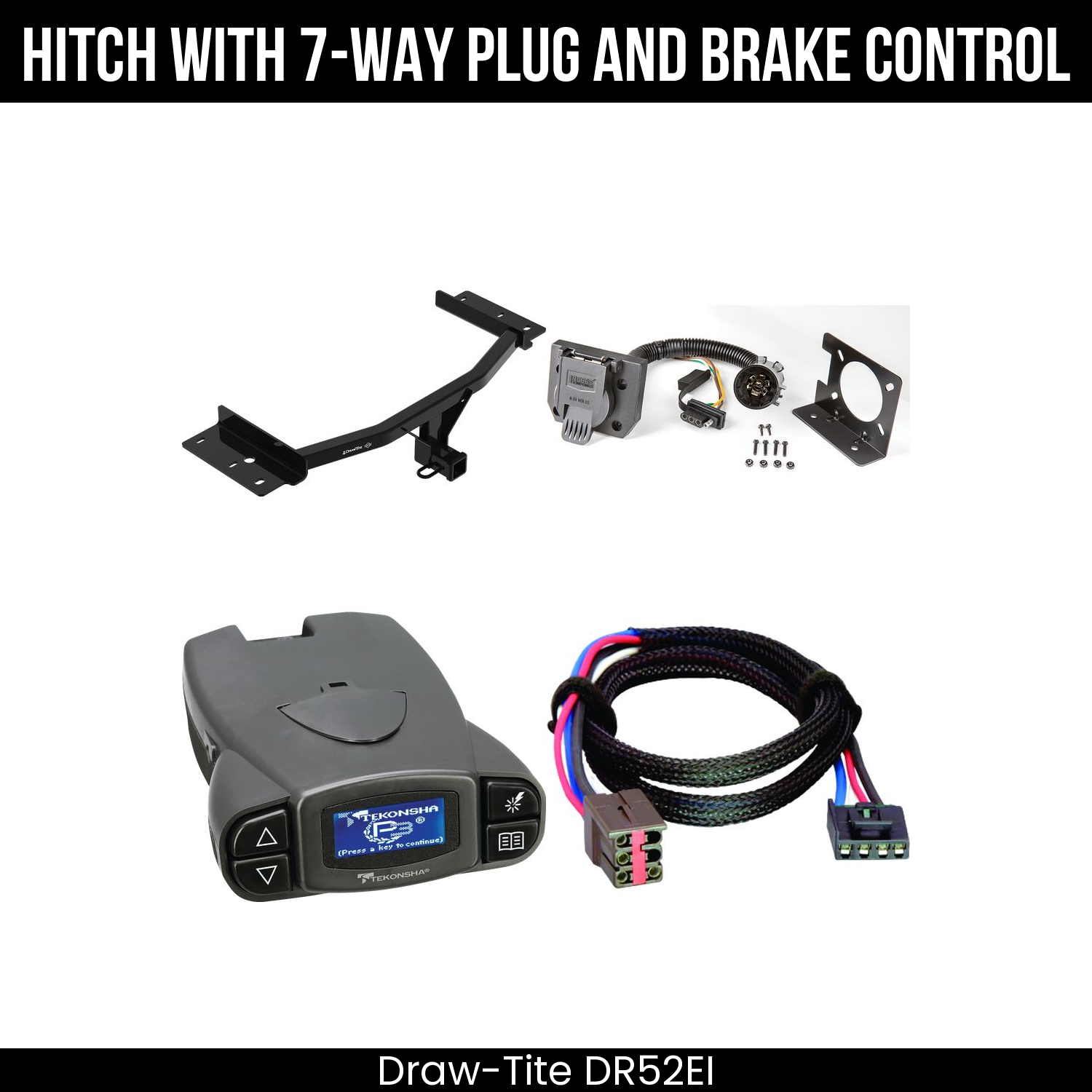 Trailer Hitch , 7-Way , Tekonsha Prodigy P3 Brake Control