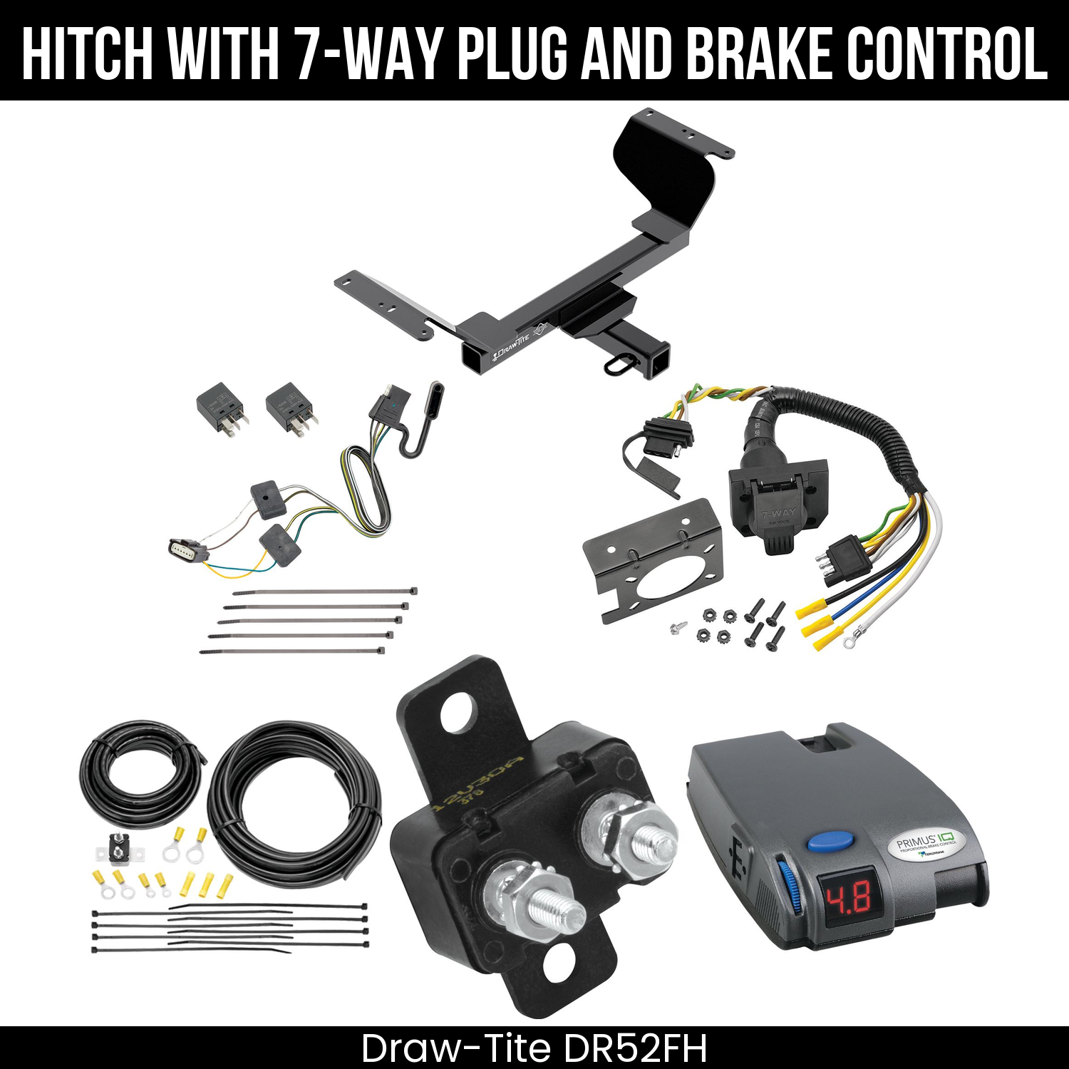 Trailer Hitch , 7-Way , Tekonsha Primus IQ Brake Control