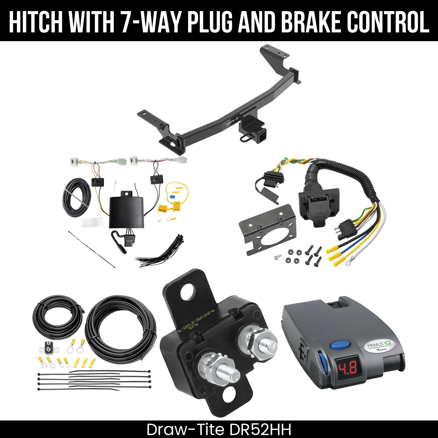 Trailer Hitch , 7-Way , Tekonsha Primus IQ Brake Control
