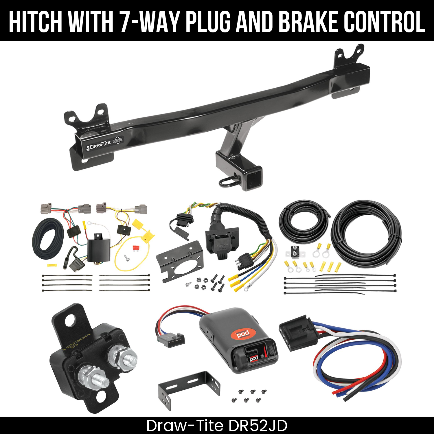Trailer Hitch , 7-Way , Pro Series POD Brake Control