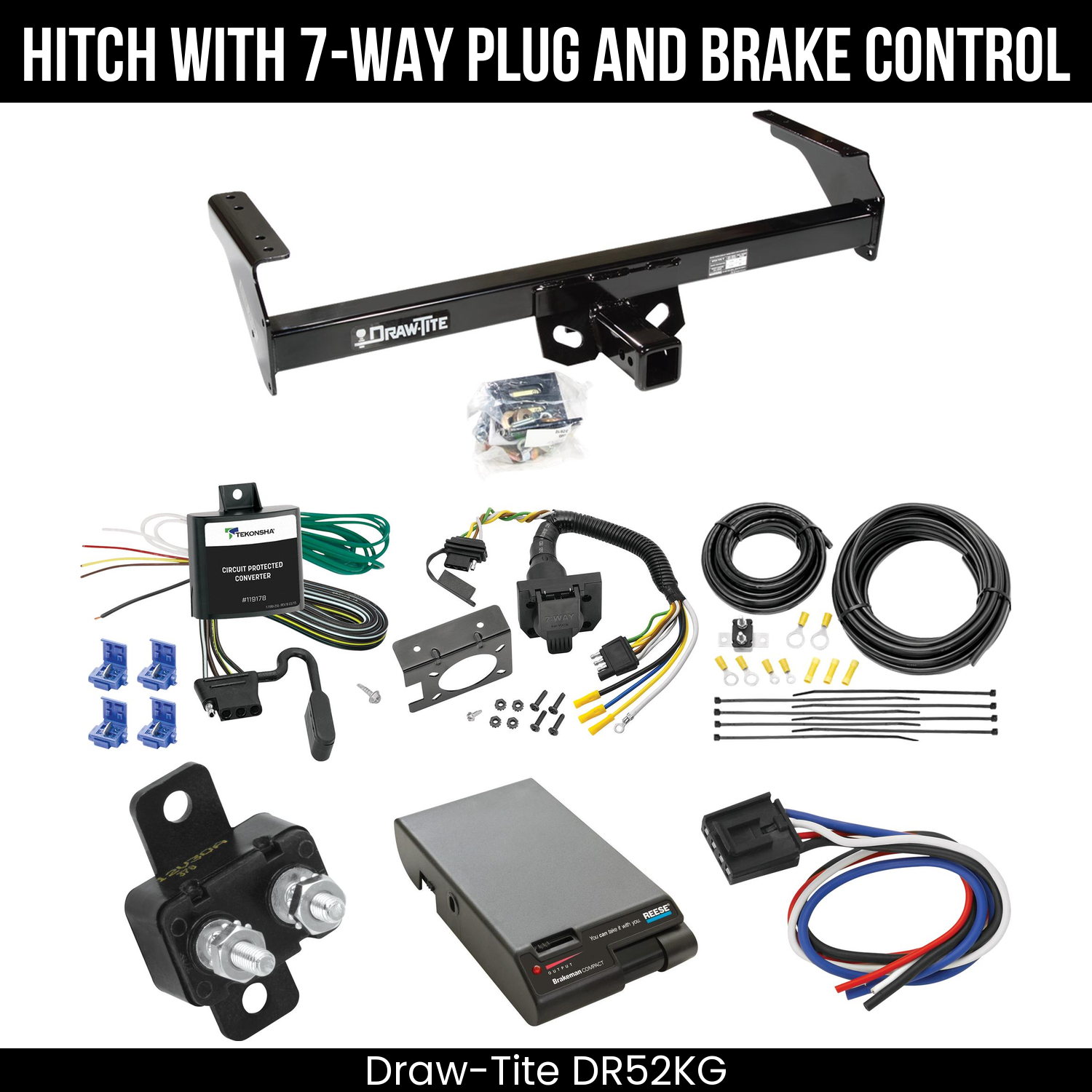 Trailer Hitch , 7-Way , Reese Brakeman Brake Control