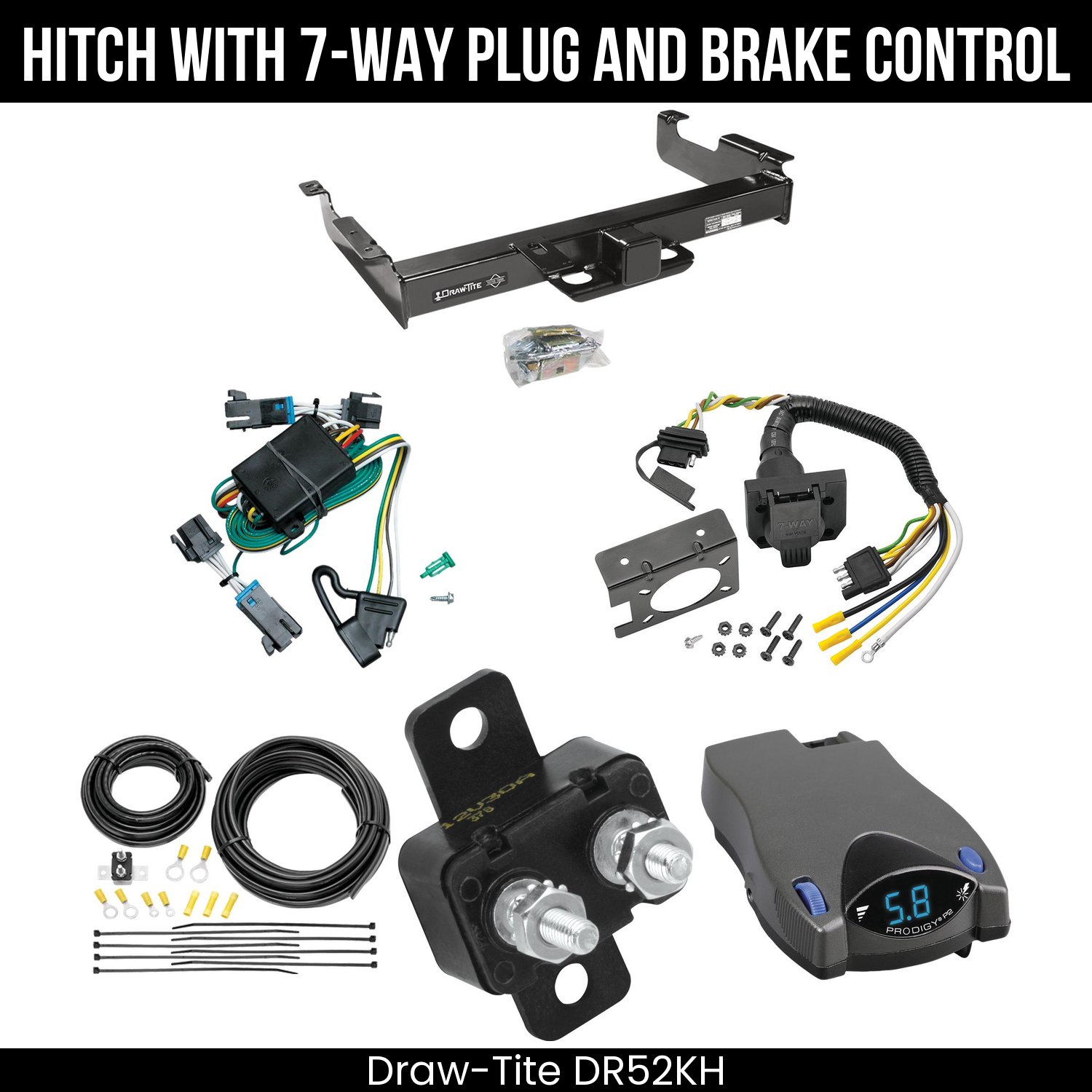 Trailer Hitch , 7-Way , Tekonsha Prodigy P2 Brake Control