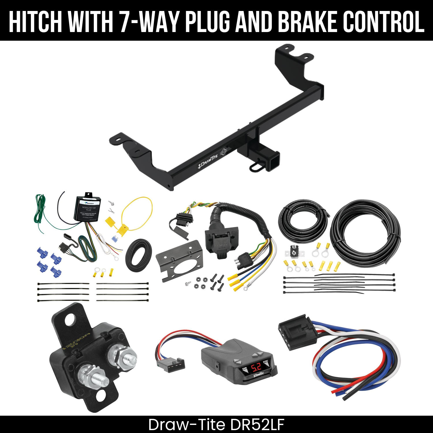 Trailer Hitch , 7-Way , Draw-Tite Activator IV Brake Control
