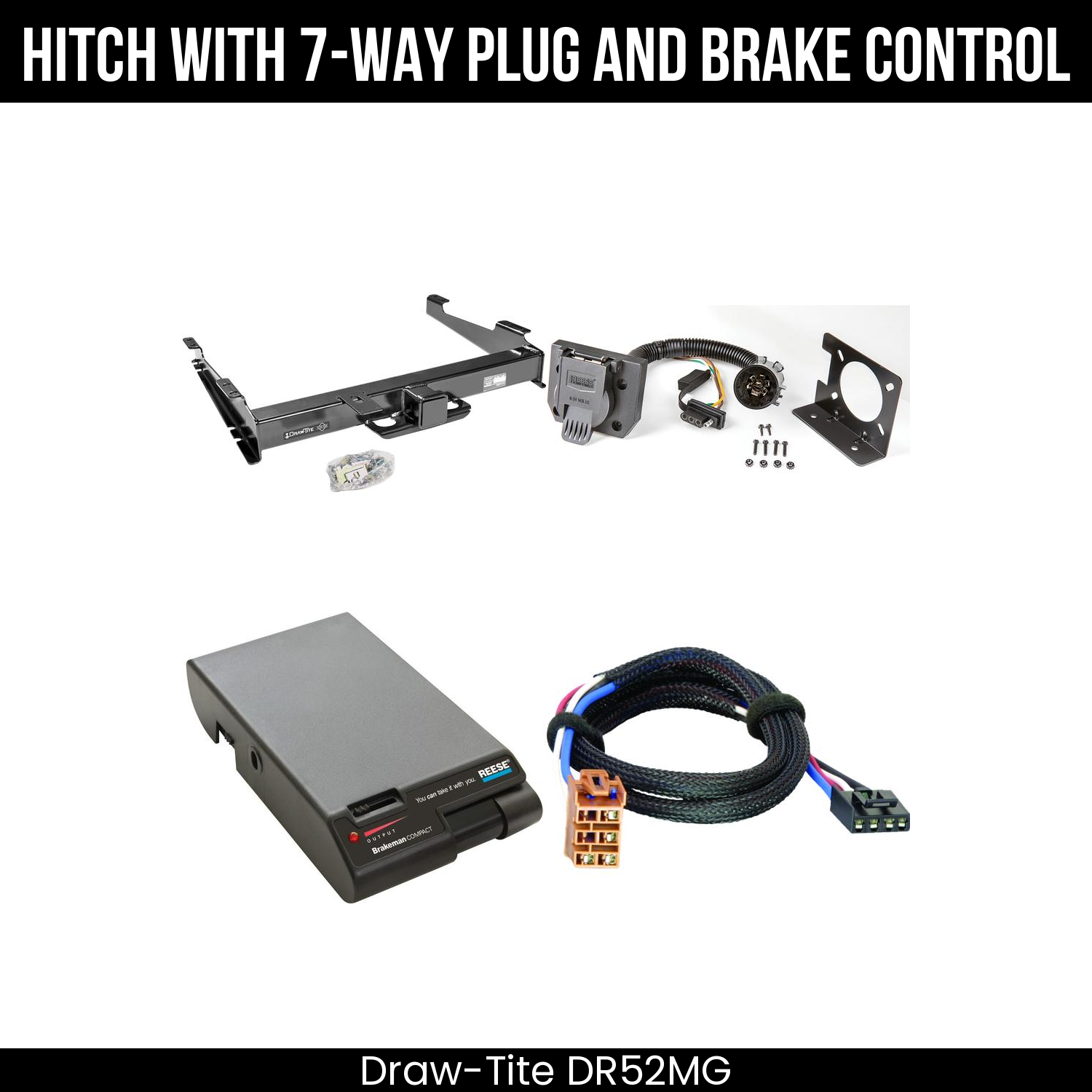 Trailer Hitch , 7-Way , Reese Brakeman Brake Control