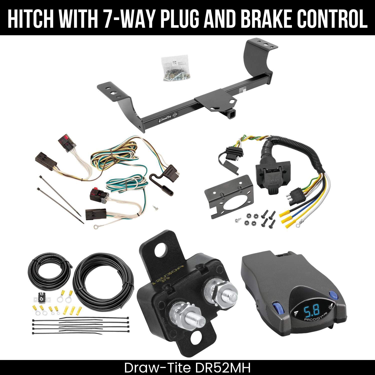 Trailer Hitch , 7-Way , Tekonsha Prodigy P2 Brake Control