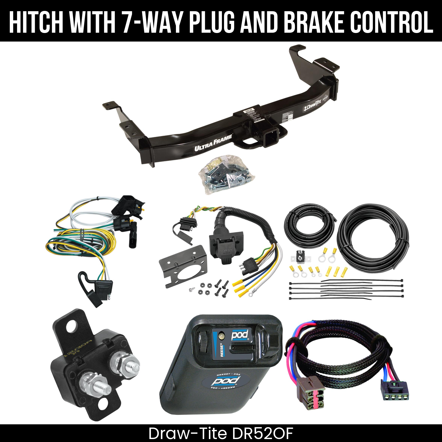 Trailer Hitch , 7-Way , Reese POD Brake Control