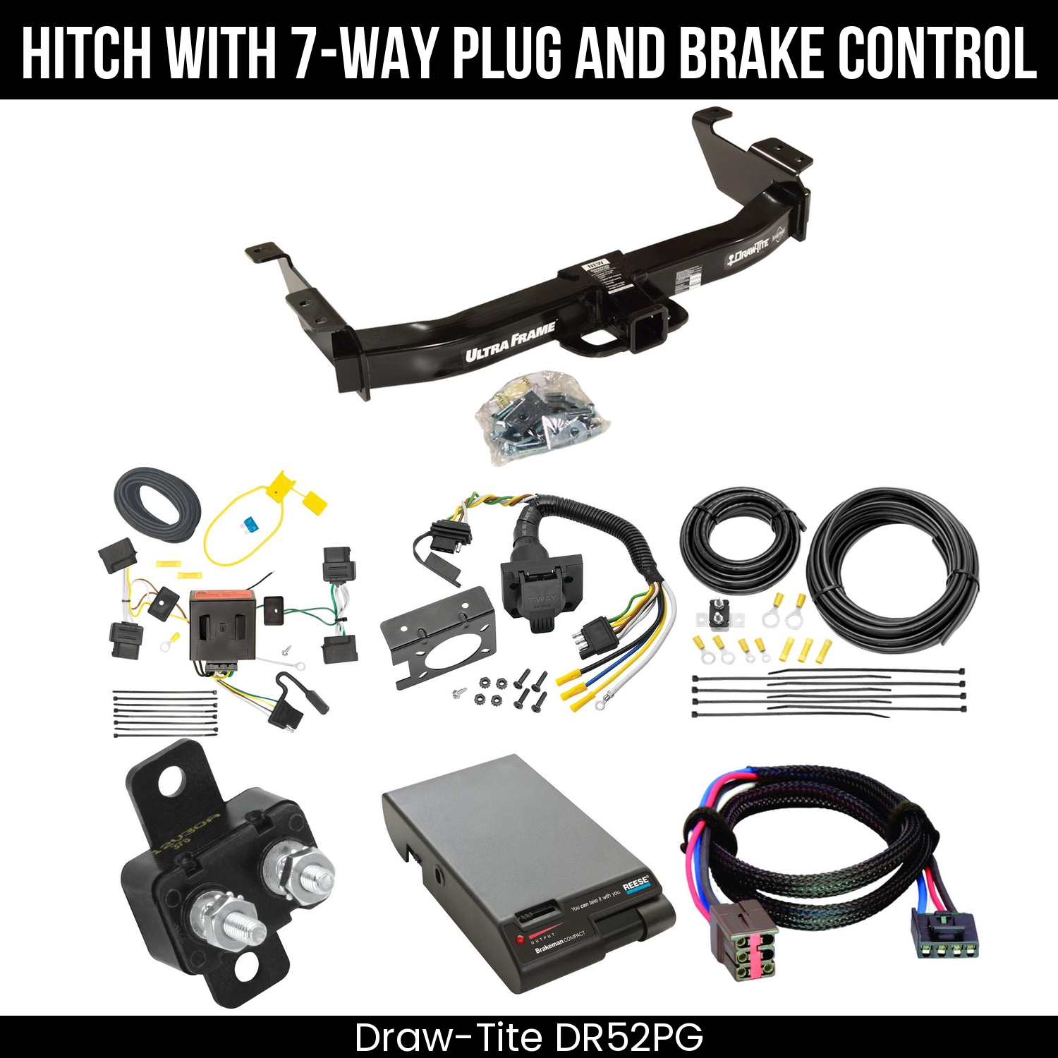 Trailer Hitch , 7-Way , Reese Brakeman Brake Control
