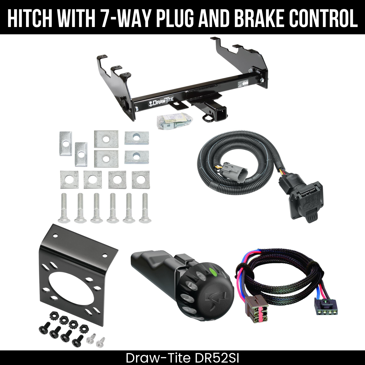 Draw Tite DR52SI Hitch With 7 Way Plug And Brake Control Bundle Featureimg