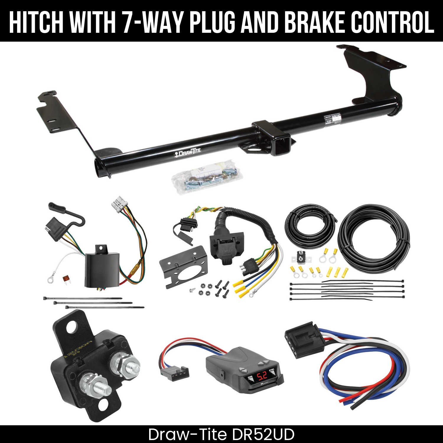 Trailer Hitch , 7-Way , Tekonsha Brakeman IV Brake Control