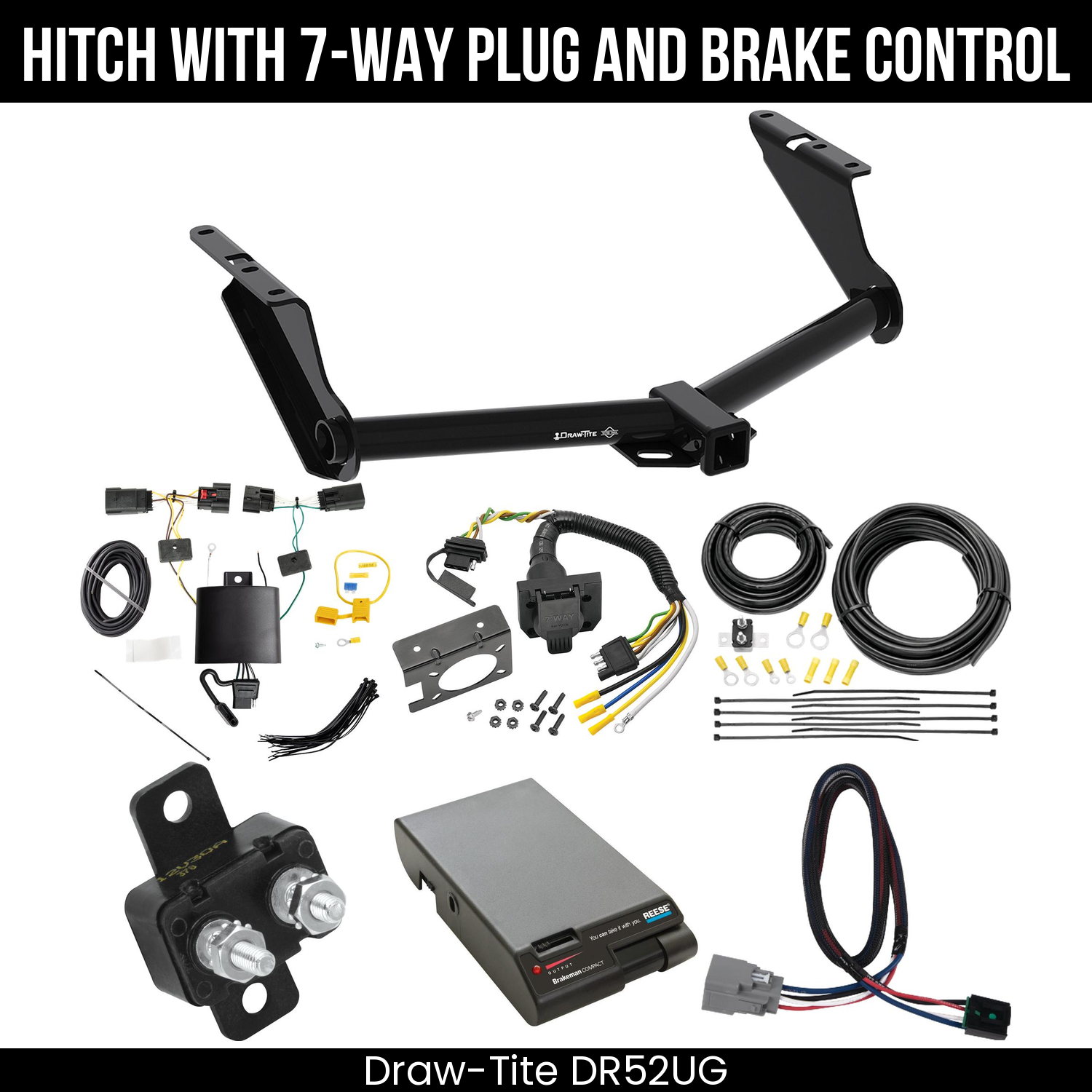 Trailer Hitch , 7-Way , Reese Brakeman Brake Control