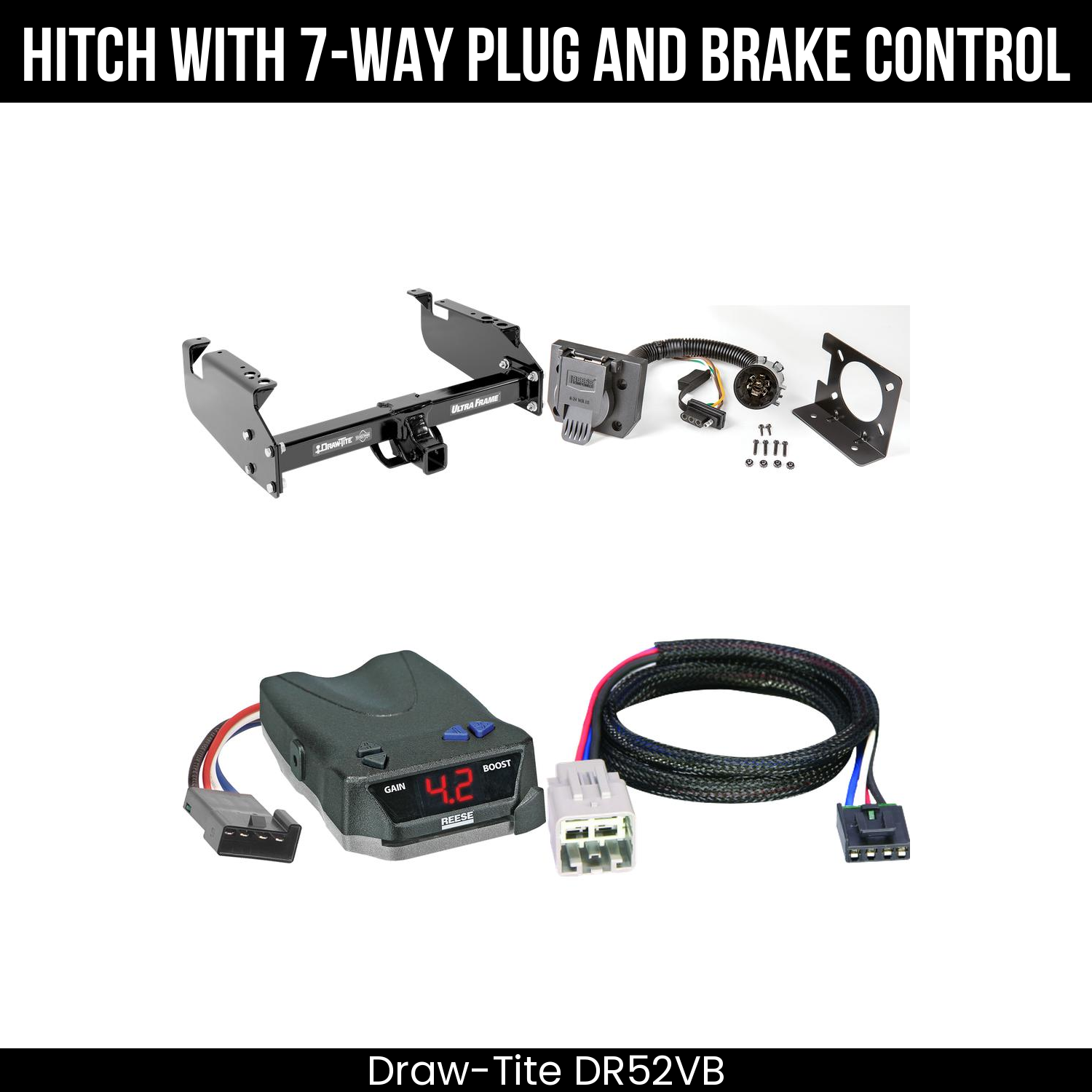 Trailer Hitch , 7-Way , Reese Brake EVN Control
