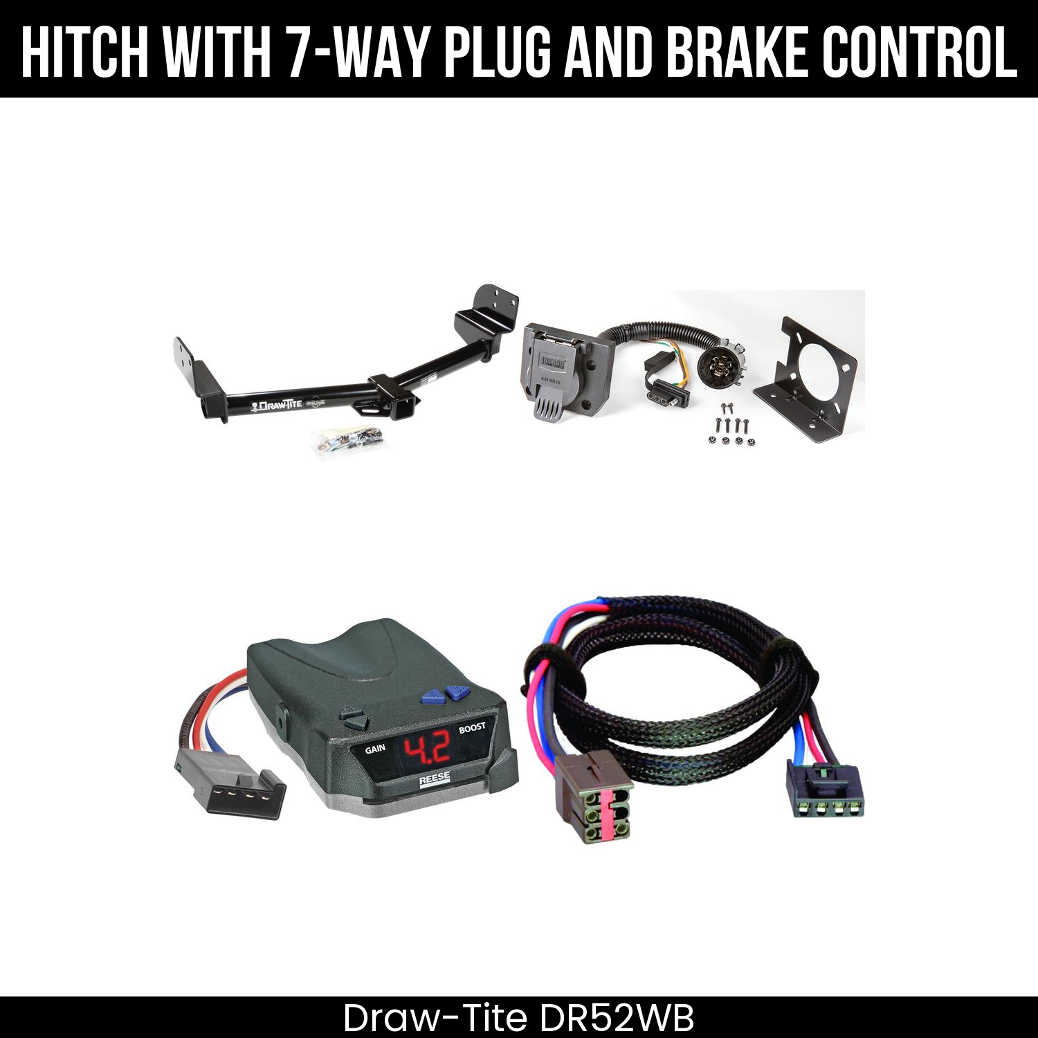 Trailer Hitch , 7-Way , Reese Brake EVN Control