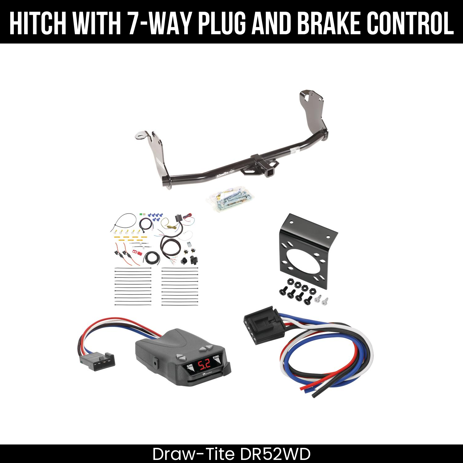 Trailer Hitch , 7-Way , Tekonsha Brakeman IV Brake Control