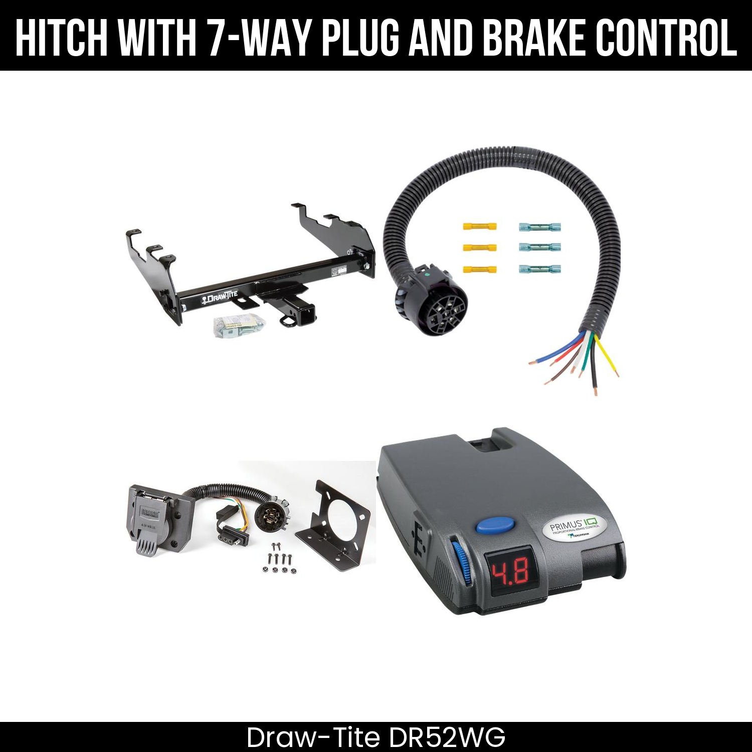 Trailer Hitch , 7-Way , Tekonsha Primus IQ Brake Control