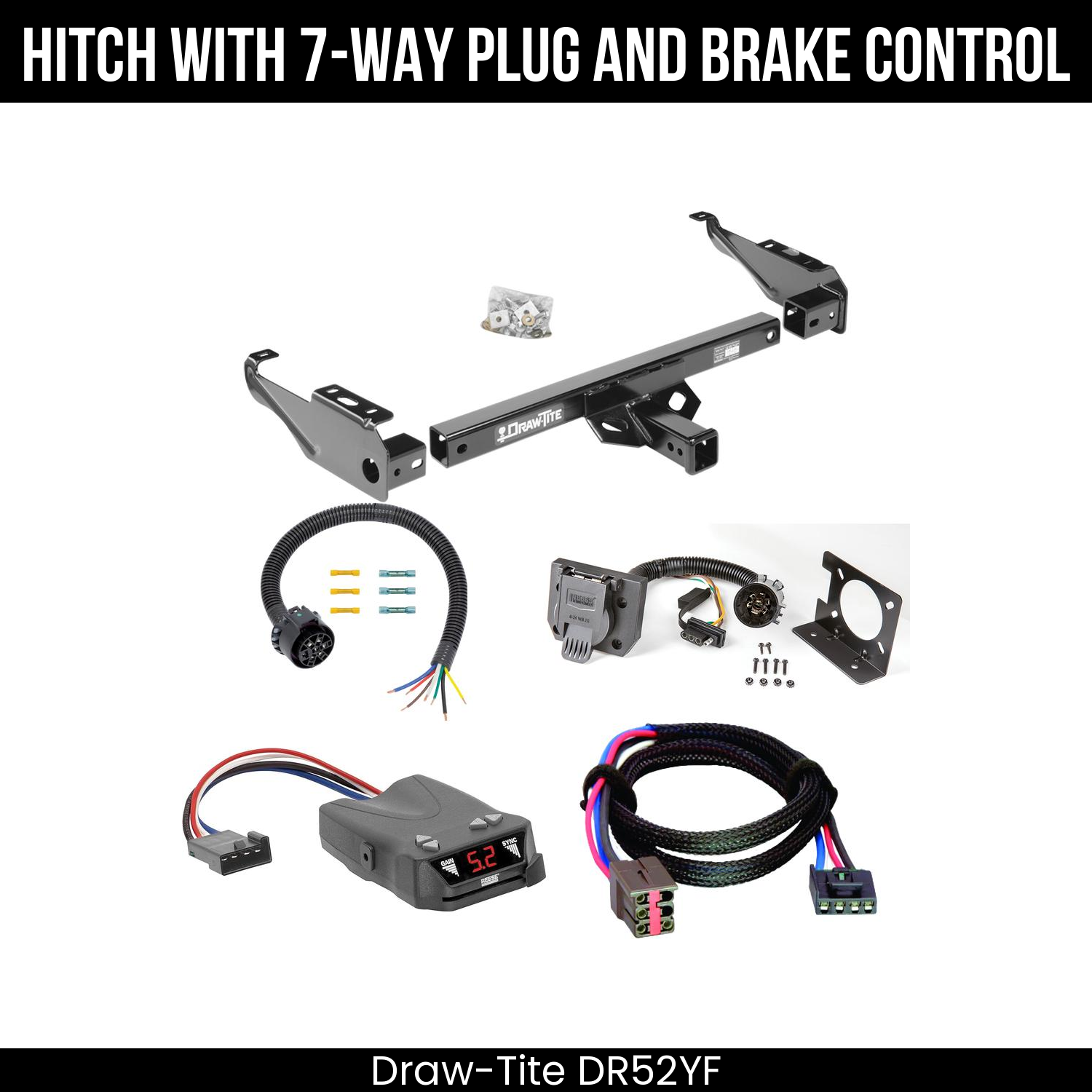 Trailer Hitch , 7-Way , Reese Brakeman IV Brake Control