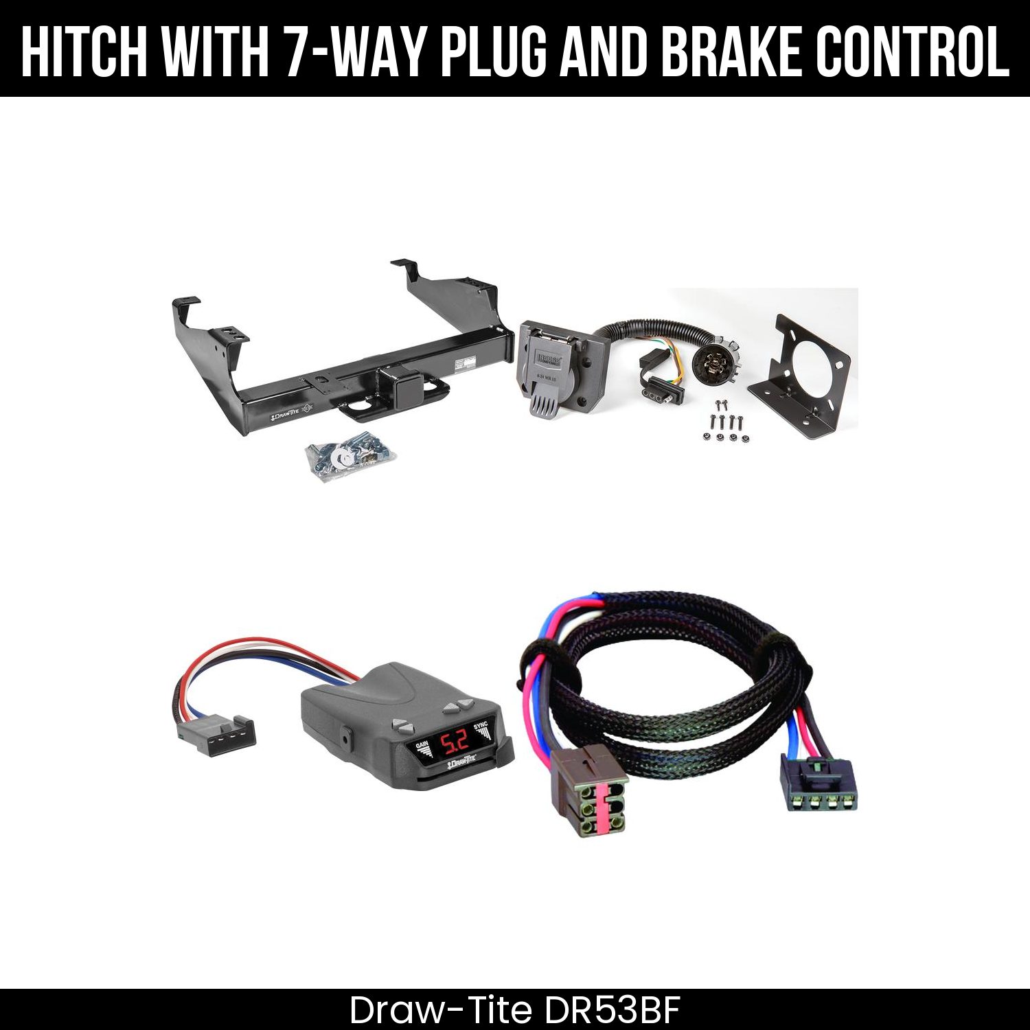 Trailer Hitch , 7-Way , Draw-Tite Activator IV Brake Control