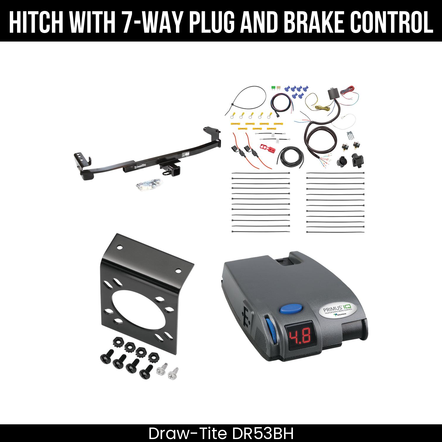 Trailer Hitch , 7-Way , Tekonsha Primus IQ Brake Control