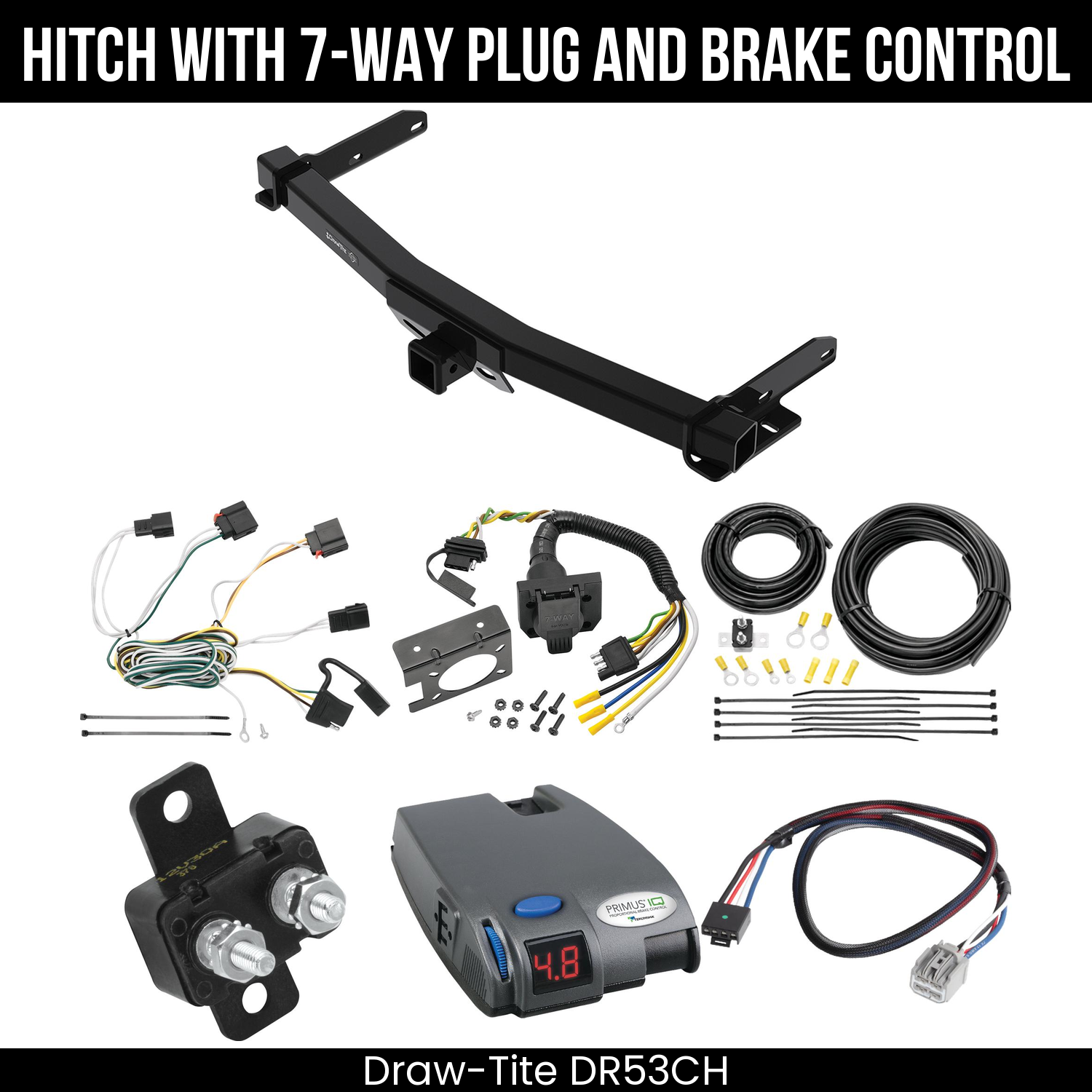 Trailer Hitch , 7-Way , Tekonsha Primus IQ Brake Control